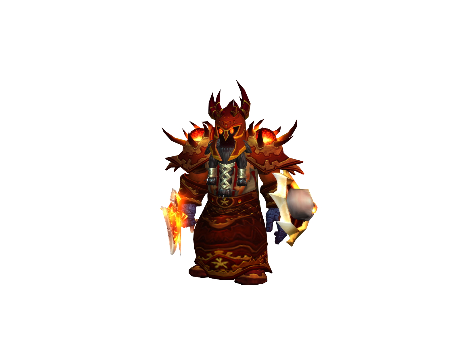 Chrached 3D character render