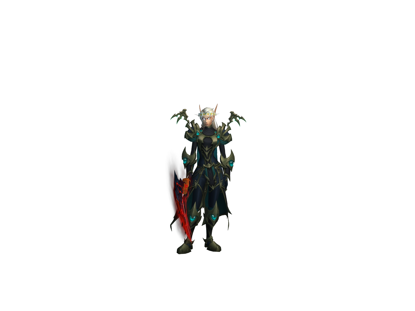 Auvelia 3D character render