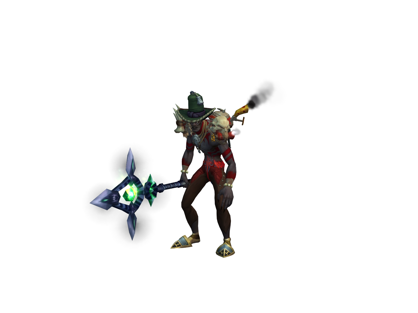 Ganjuel 3D character render