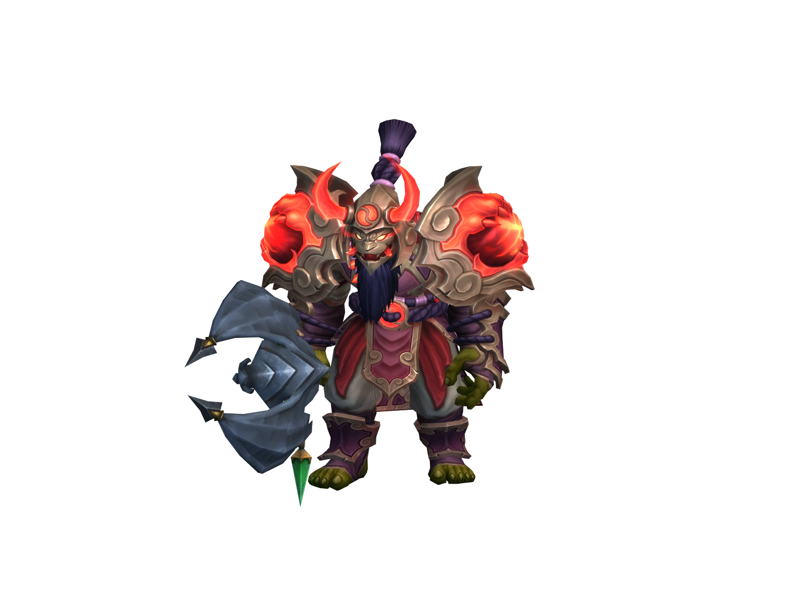 Scytemonk 3D character render