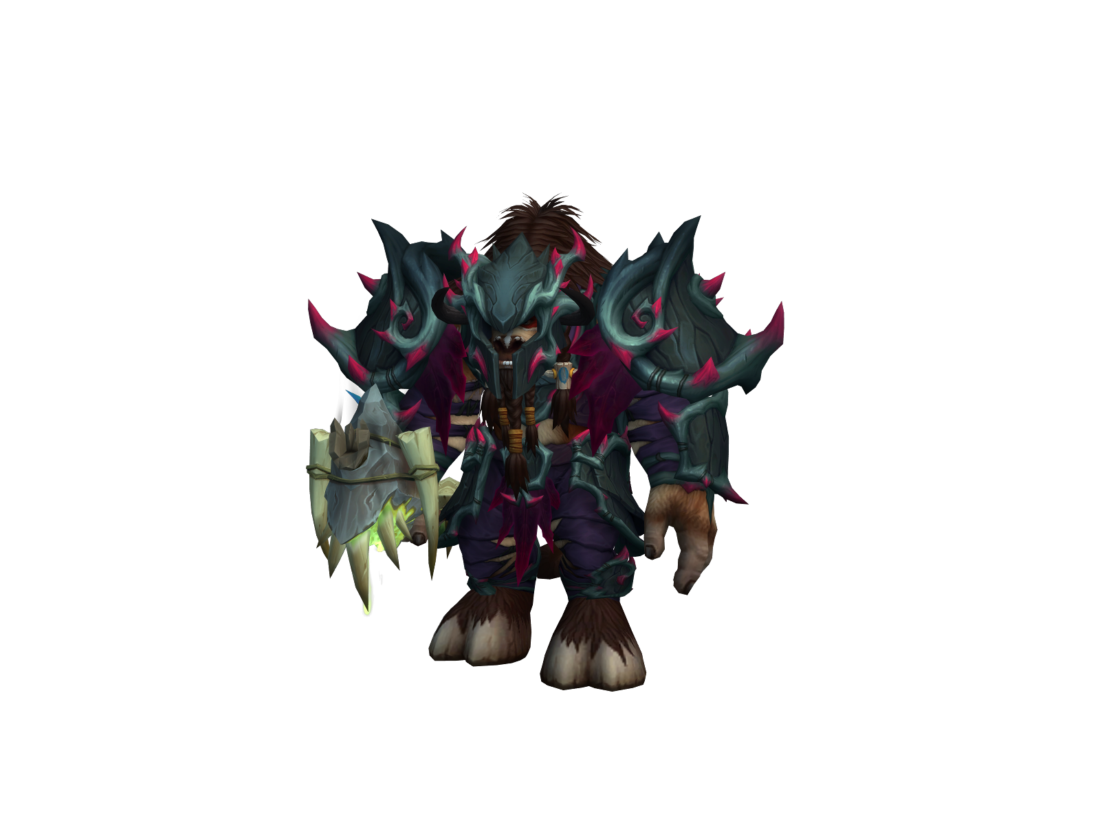 Lavý 3D character render