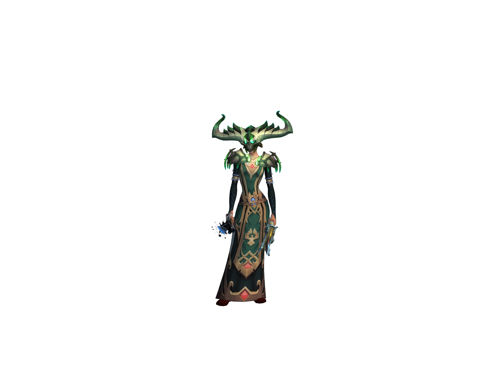 Siliciacrow 3D character render