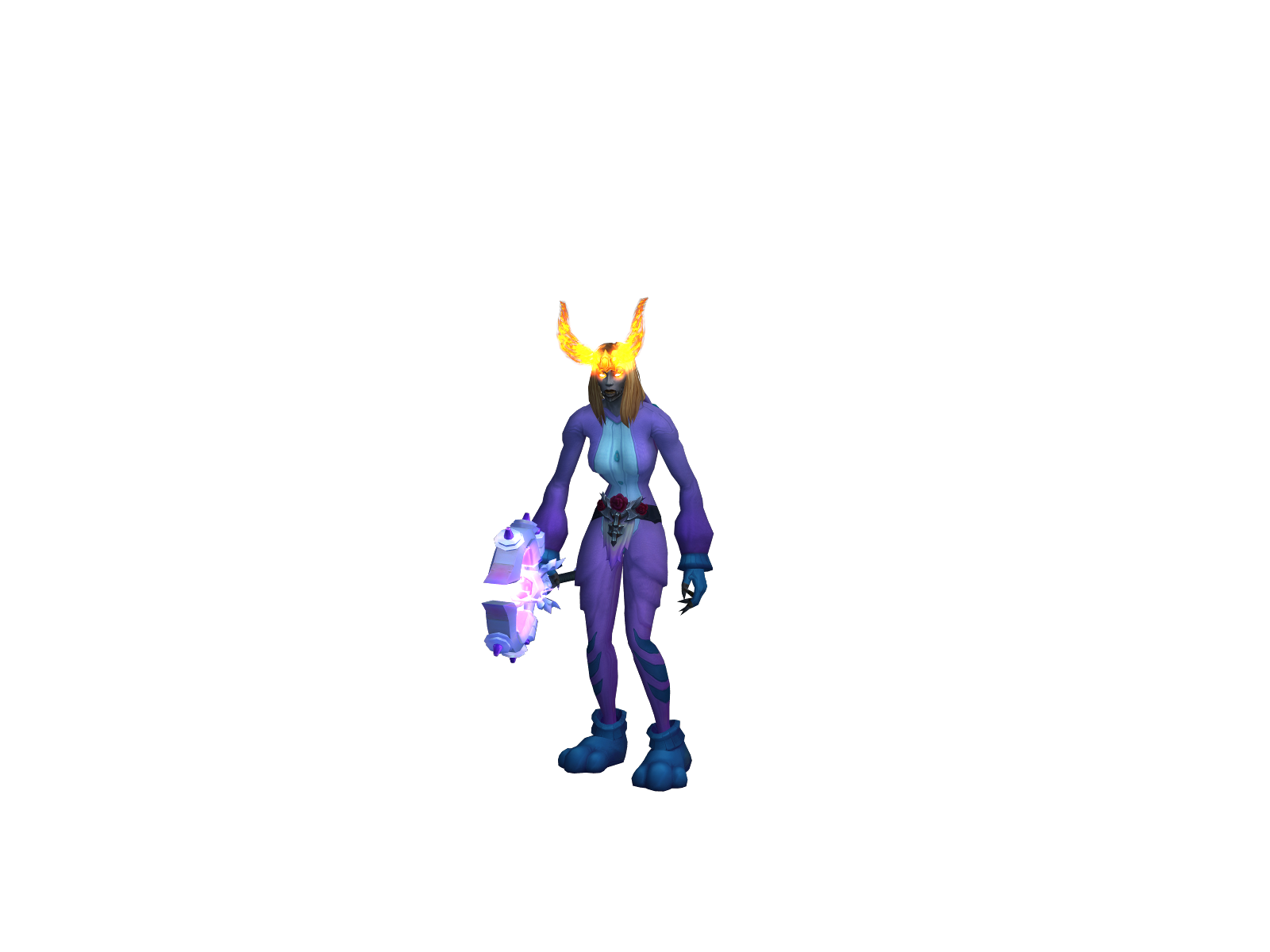 Lukylady 3D character render