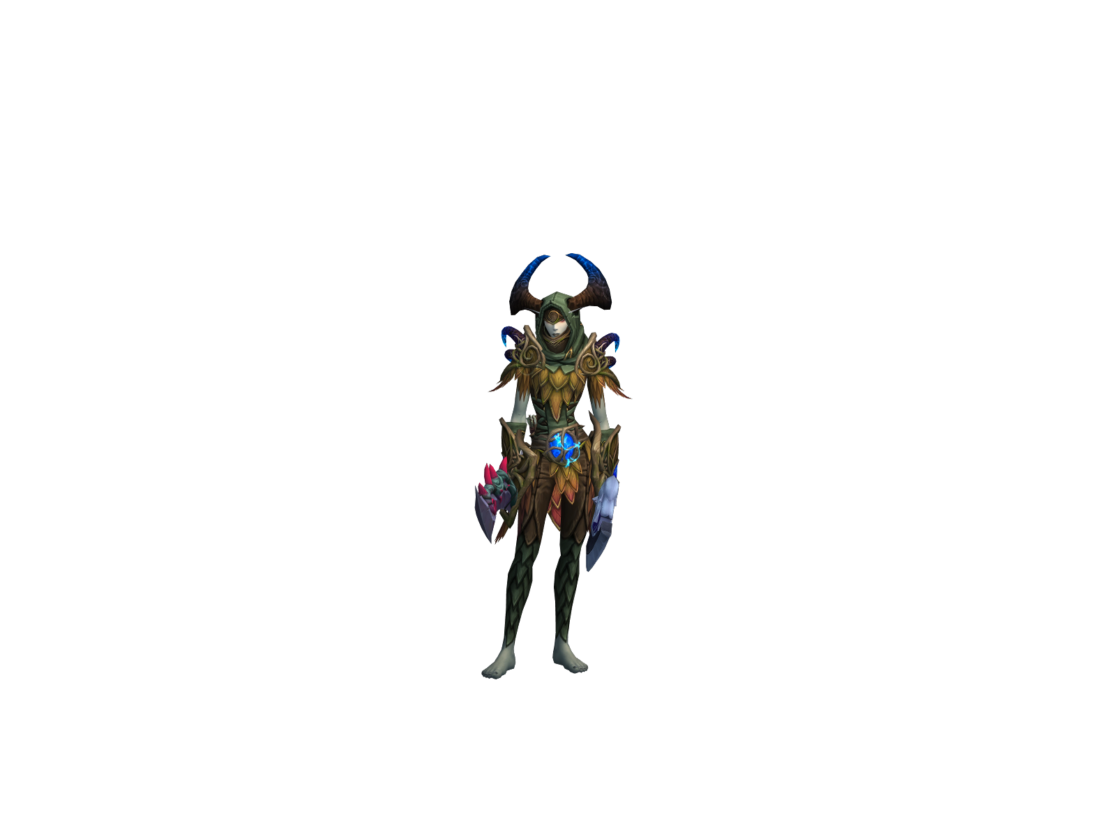 Velesia 3D character render