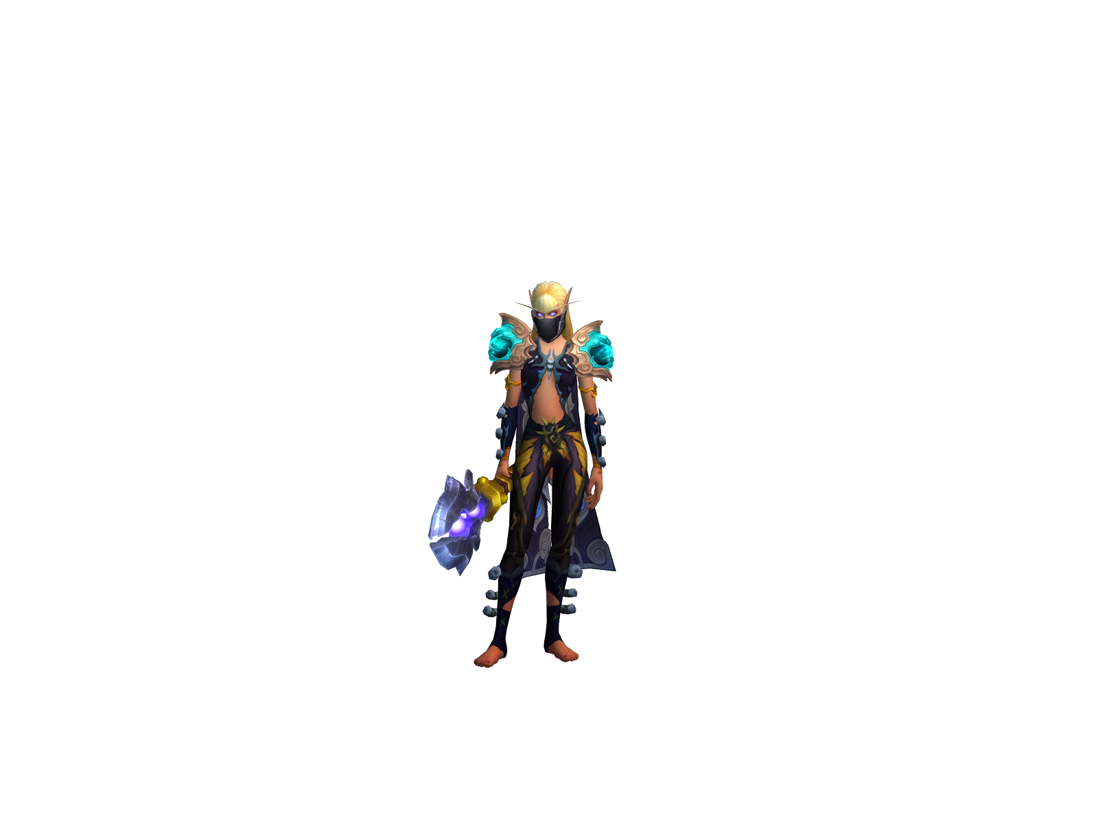 Jadebärli 3D character render