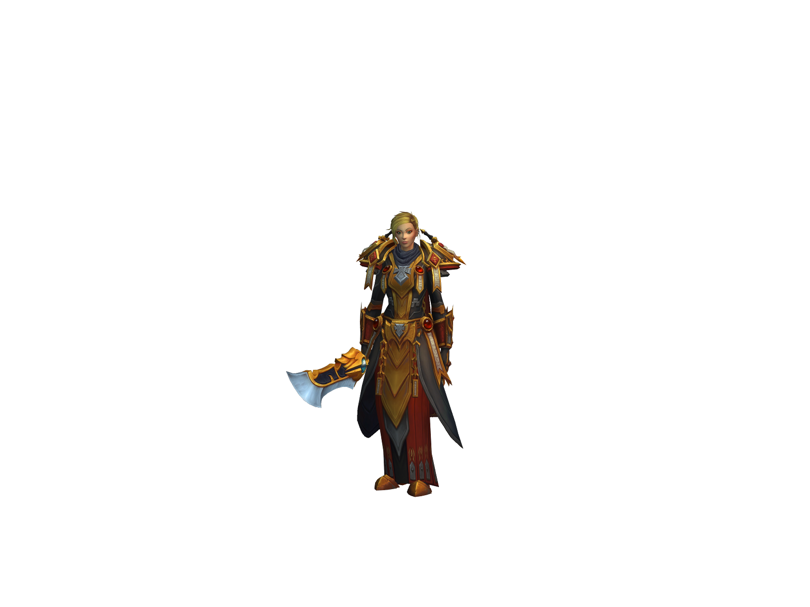 Asærý 3D character render