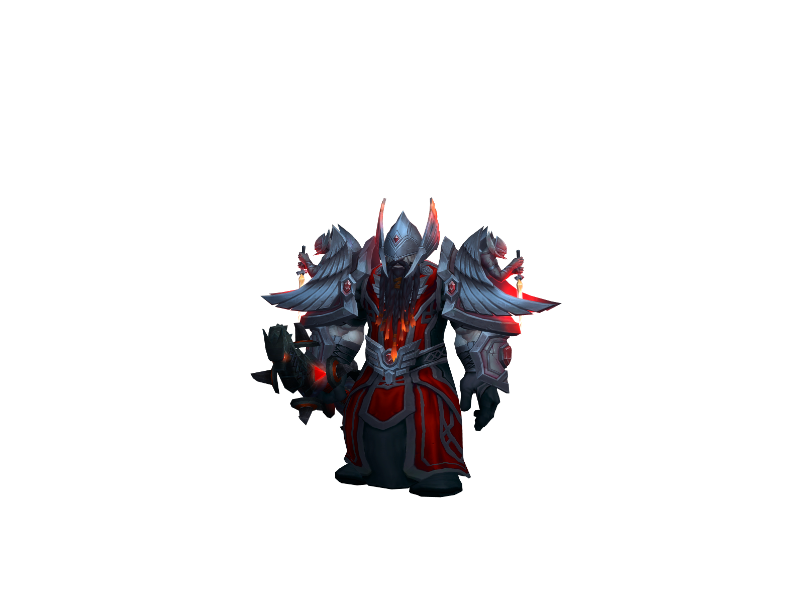 Hairyholy 3D character render