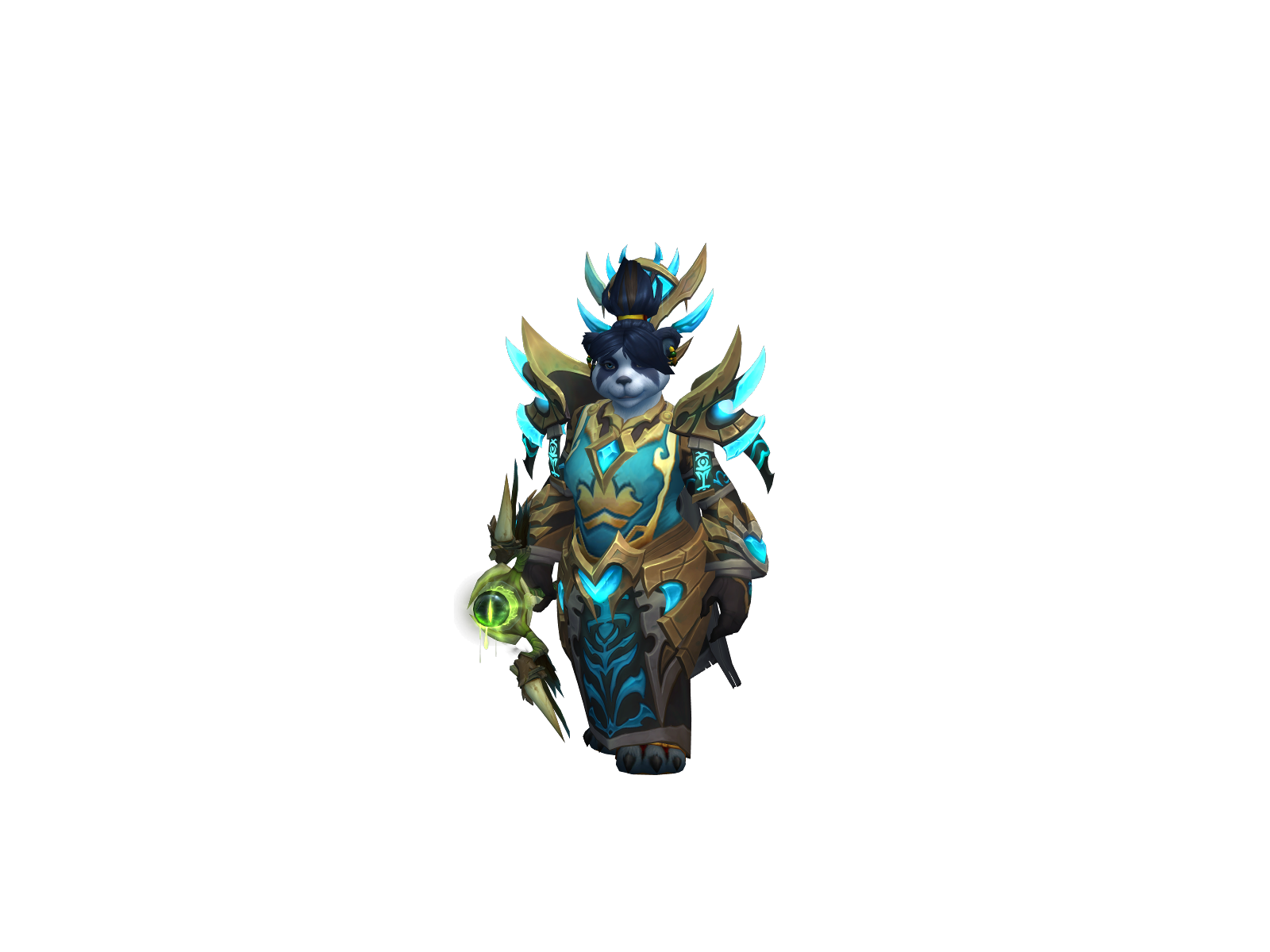 Fettpandá 3D character render