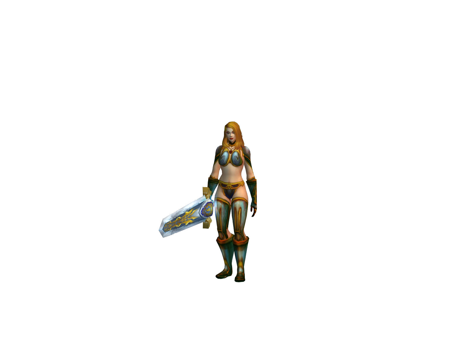 Paladrïel 3D character render