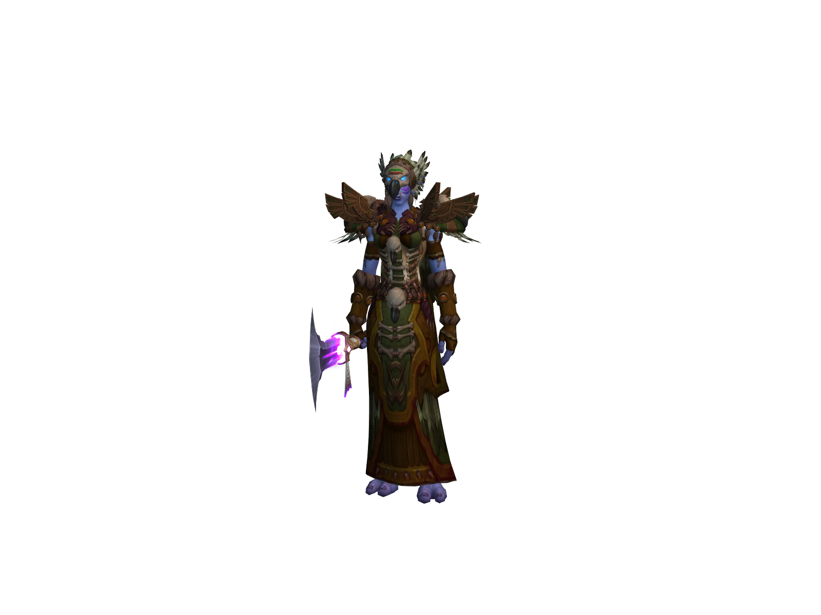 Reserved 3D character render