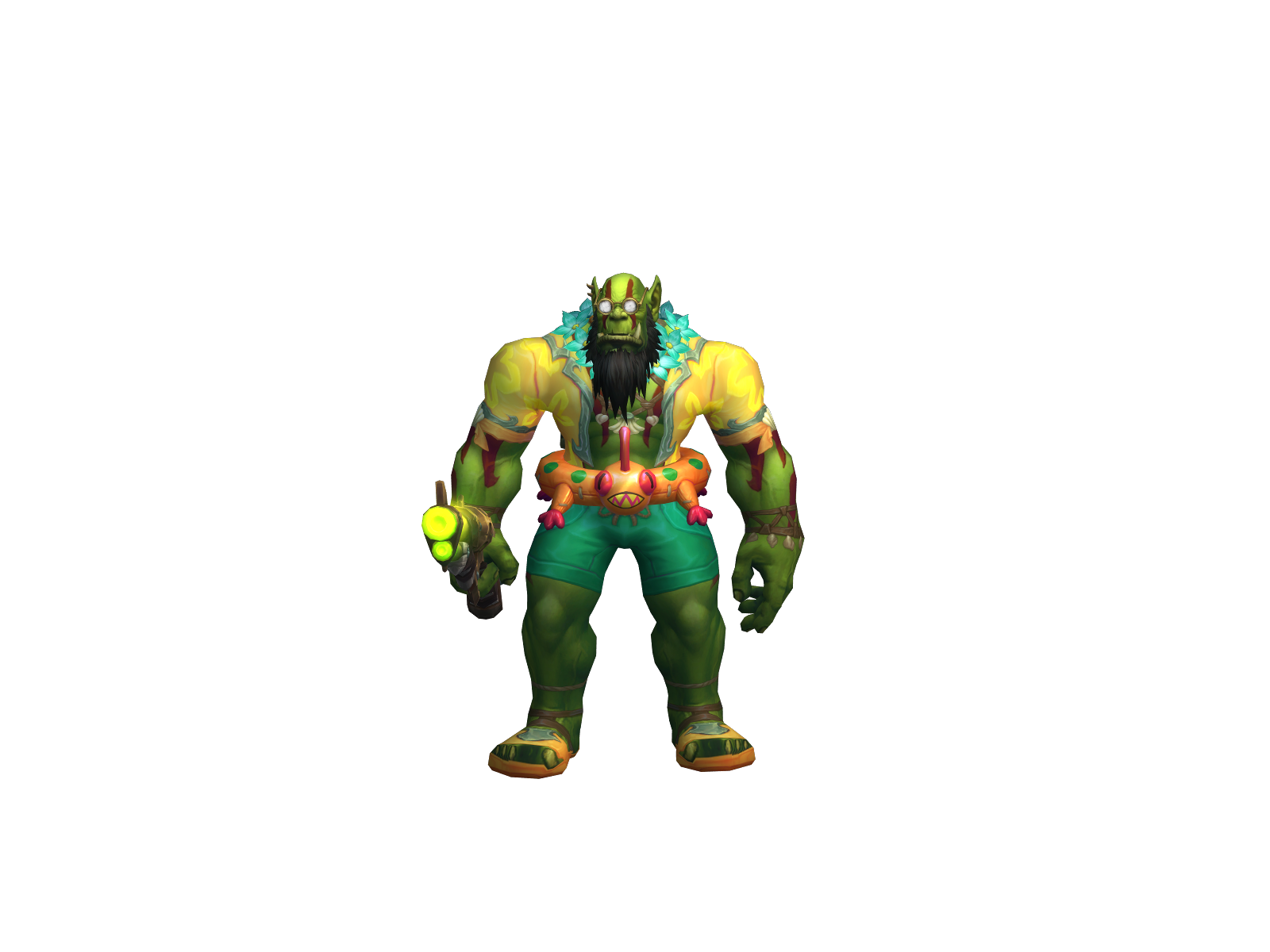 Gunstoppable 3D character render