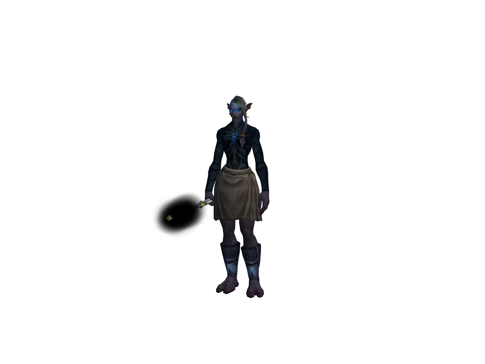 Redlights 3D character render