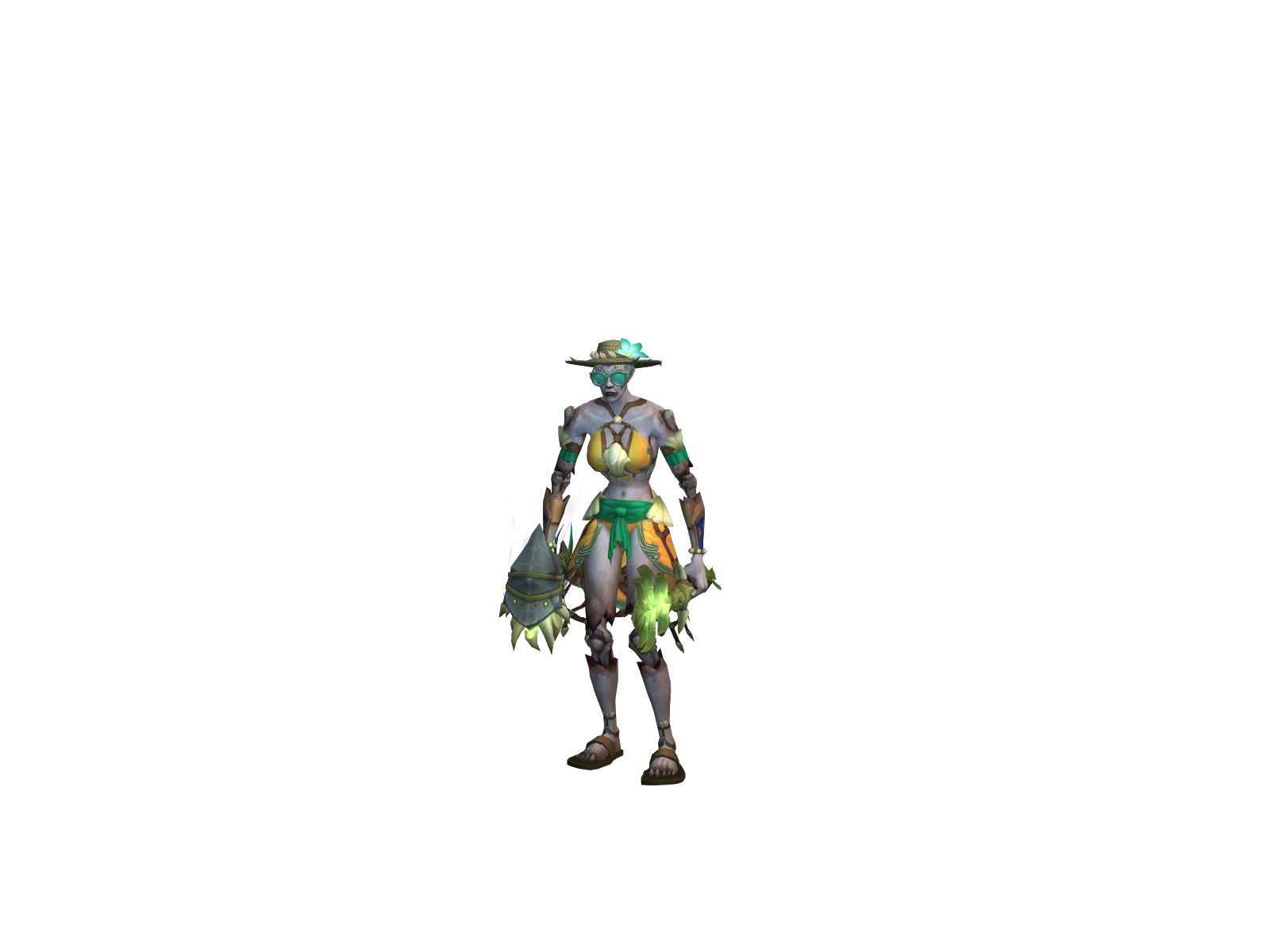 Leerzeichen 3D character render