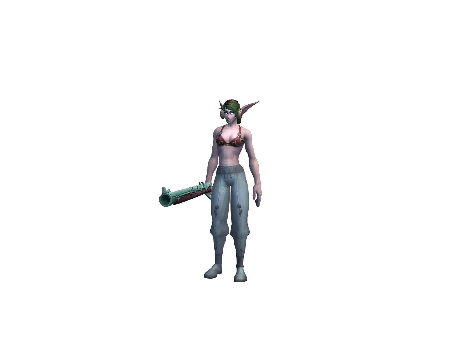 Gurkenklown 3D character render