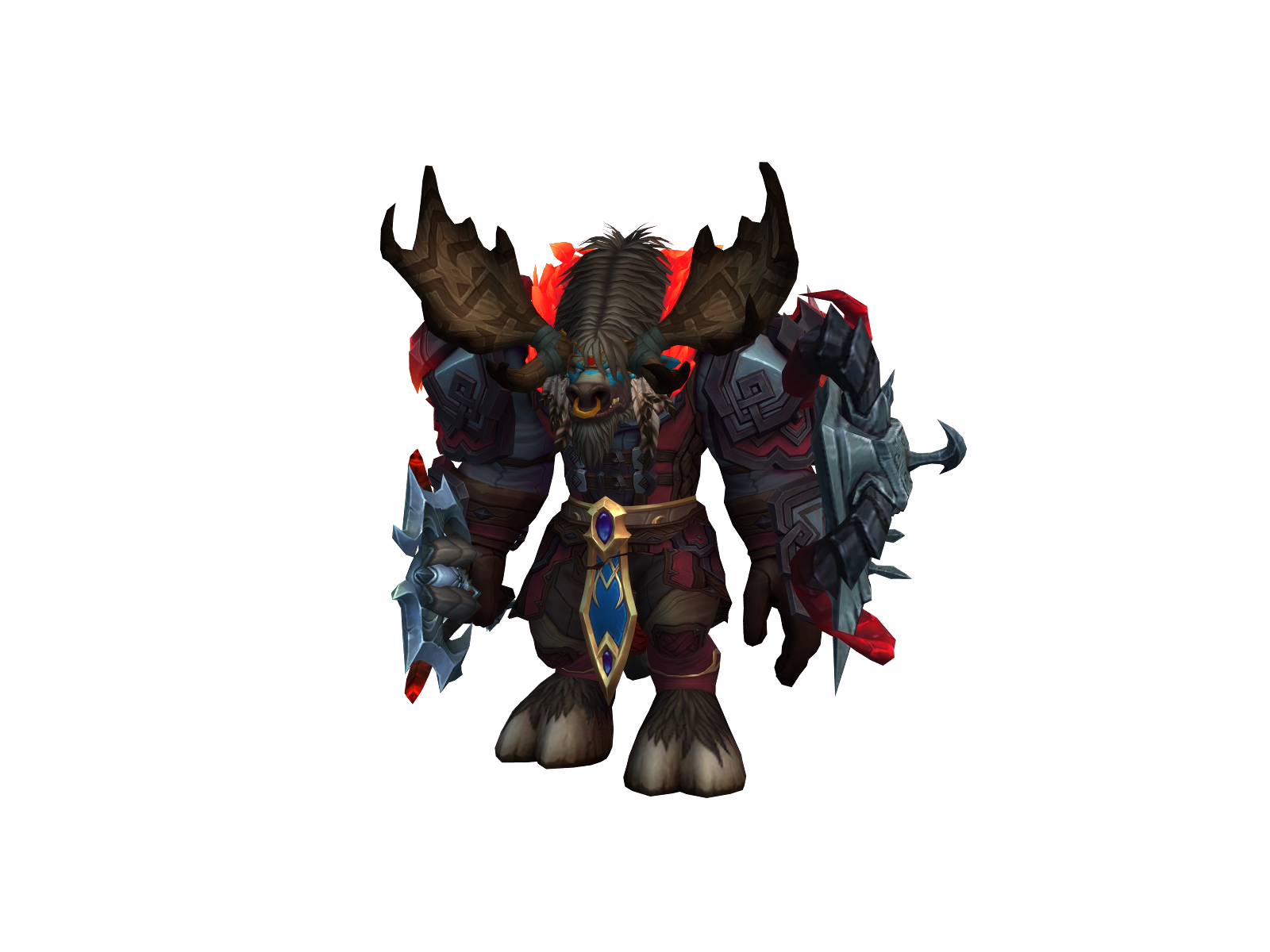 Bullrocky 3D character render