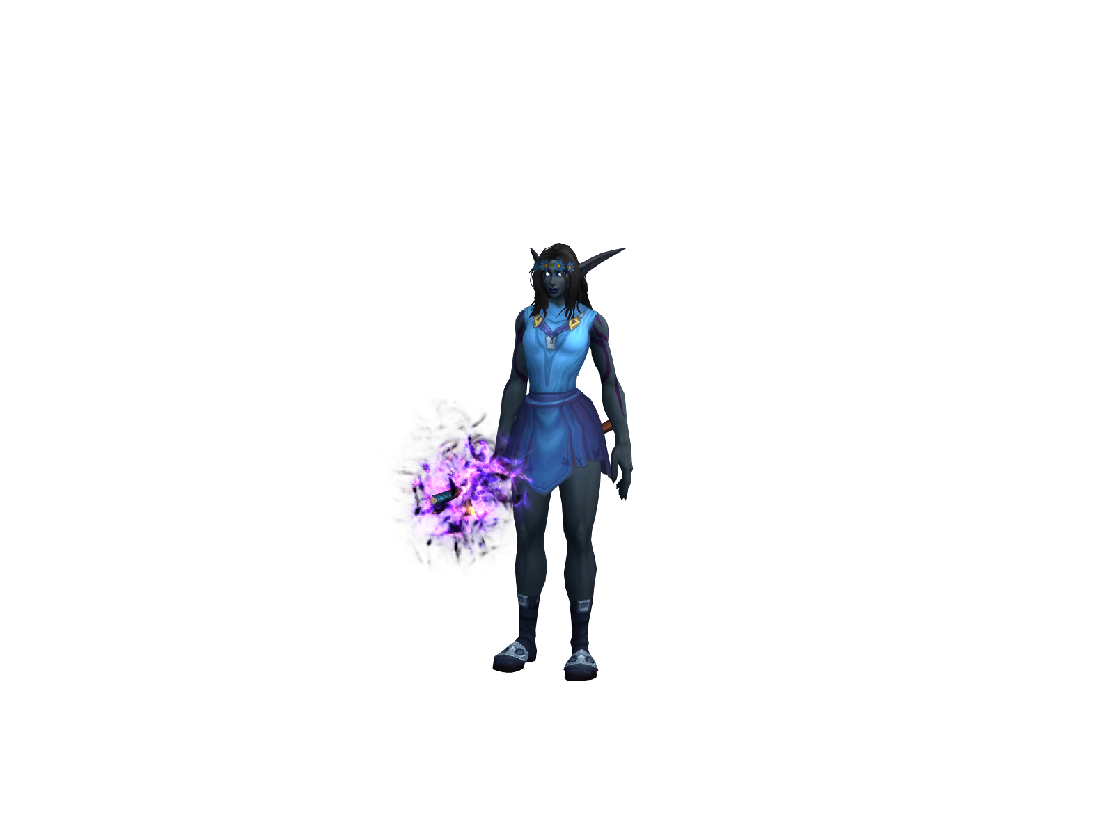Фиолетх 3D character render