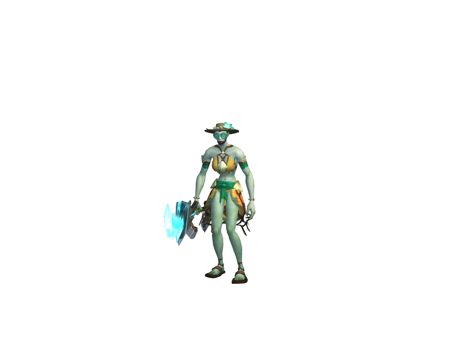 Nooshi 3D character render