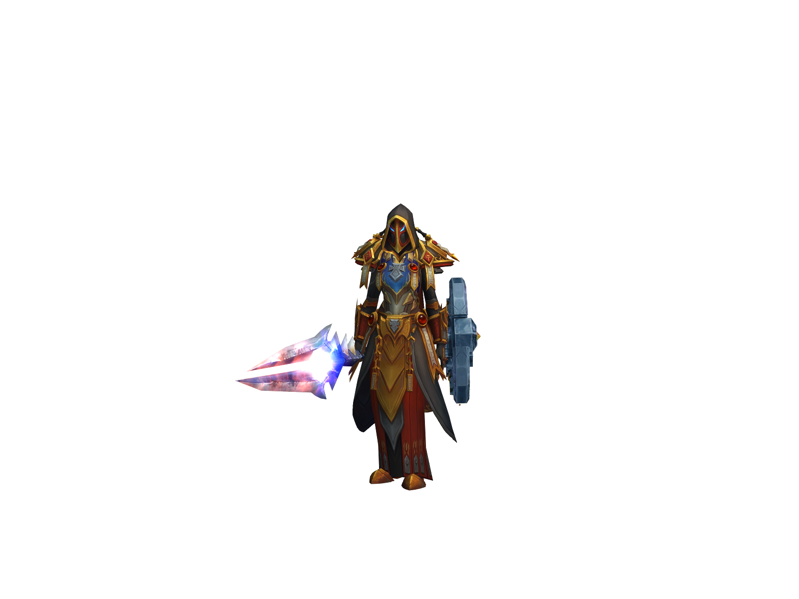 Light 3D character render