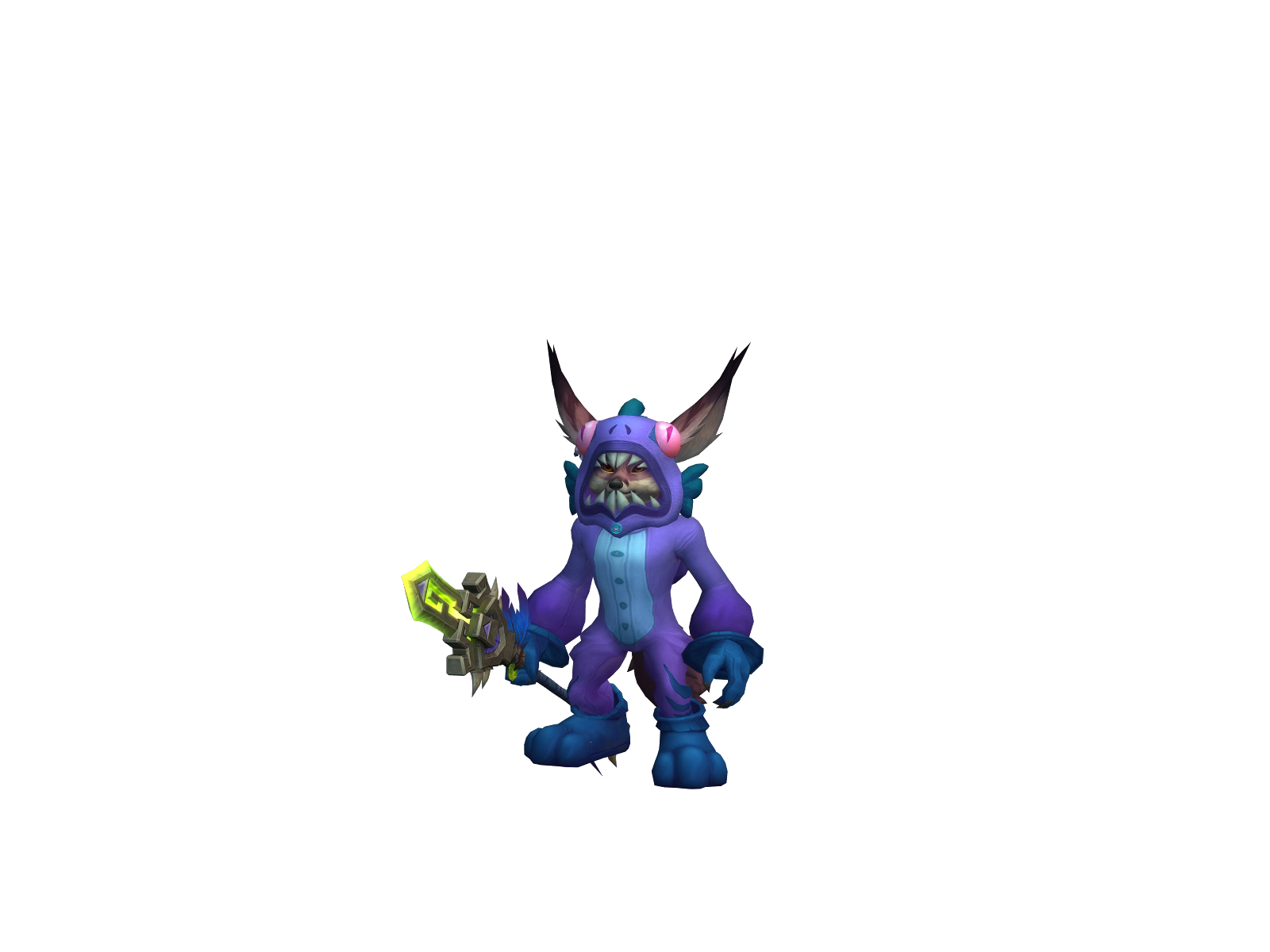 Fluffyhitz 3D character render