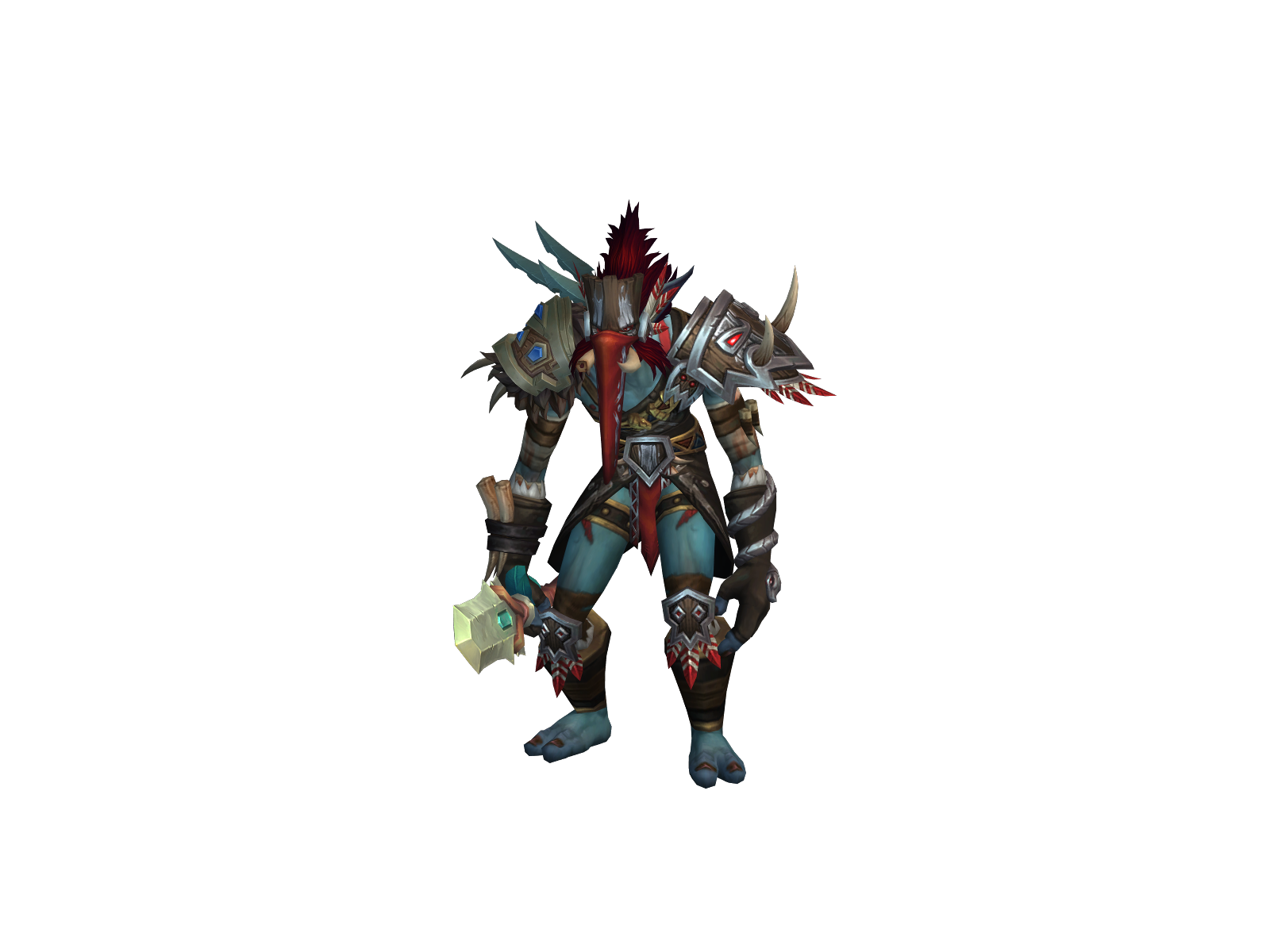 Шкурохват 3D character render