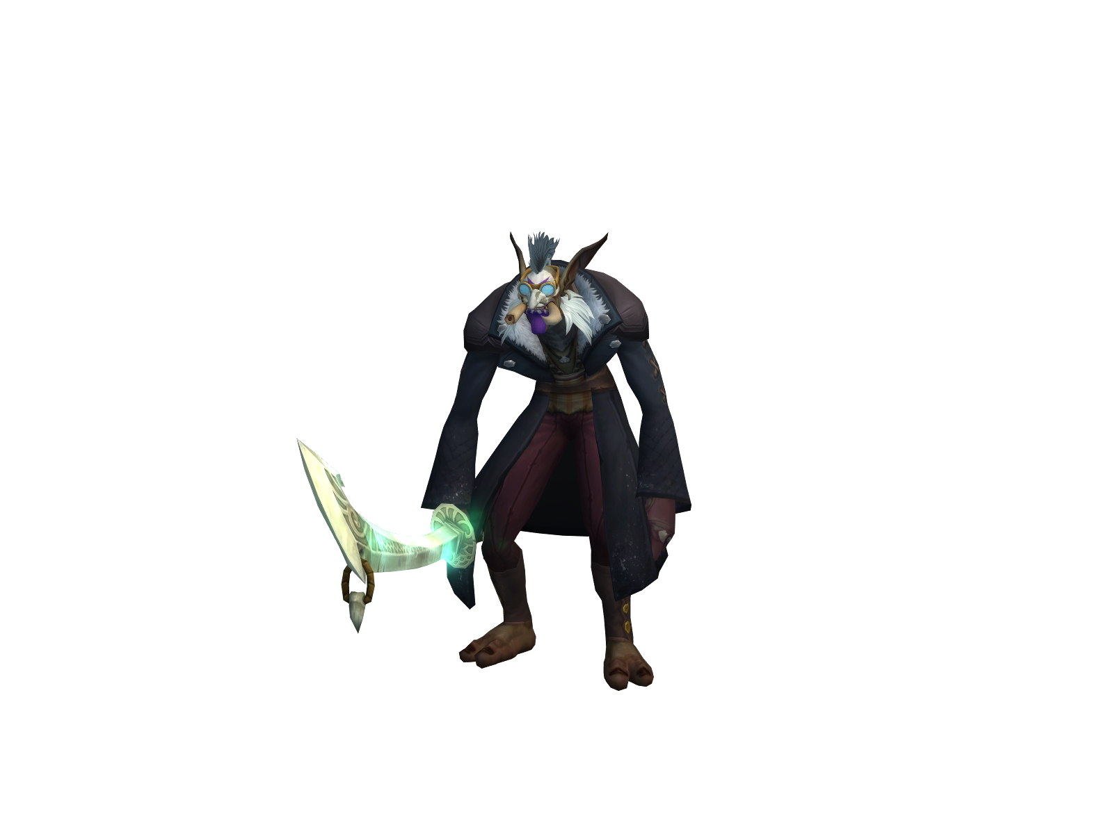 Zulfin 3D character render