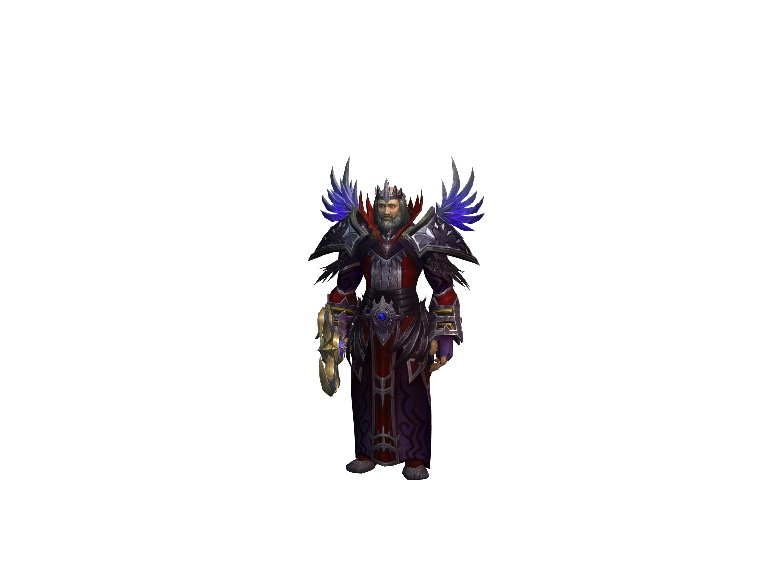 separate 3D character render