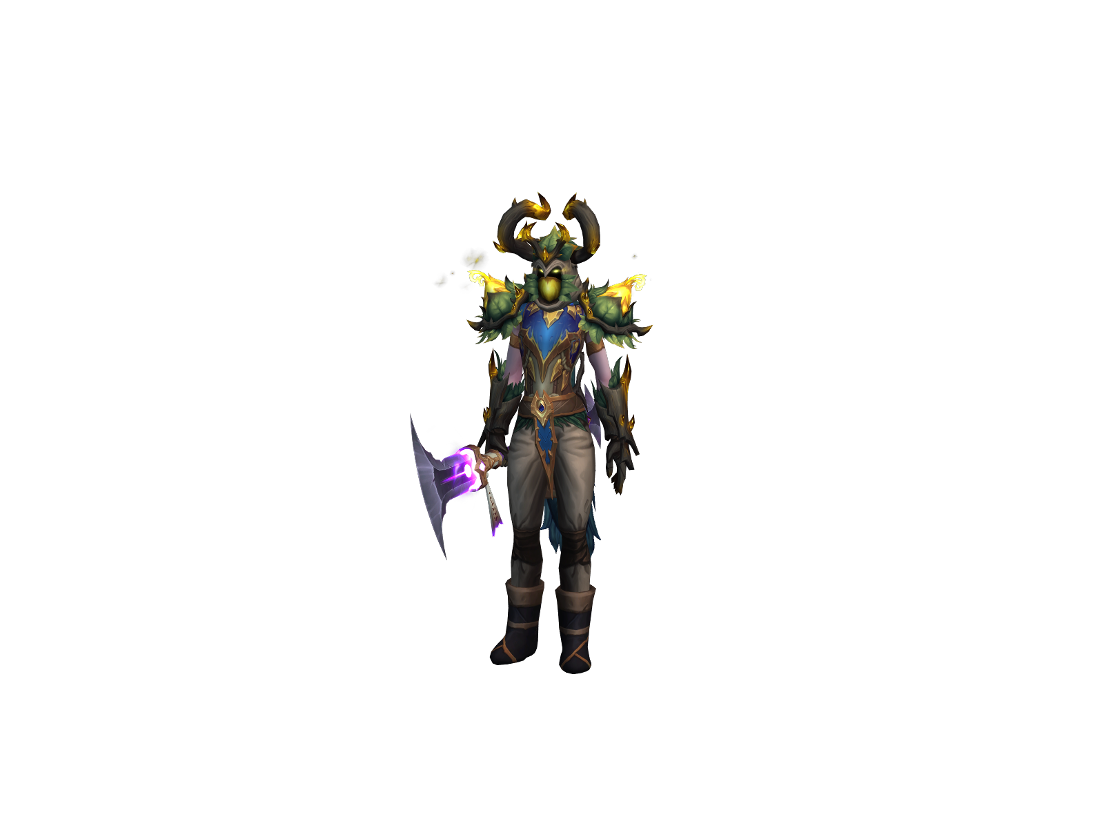 Rebuke 3D character render