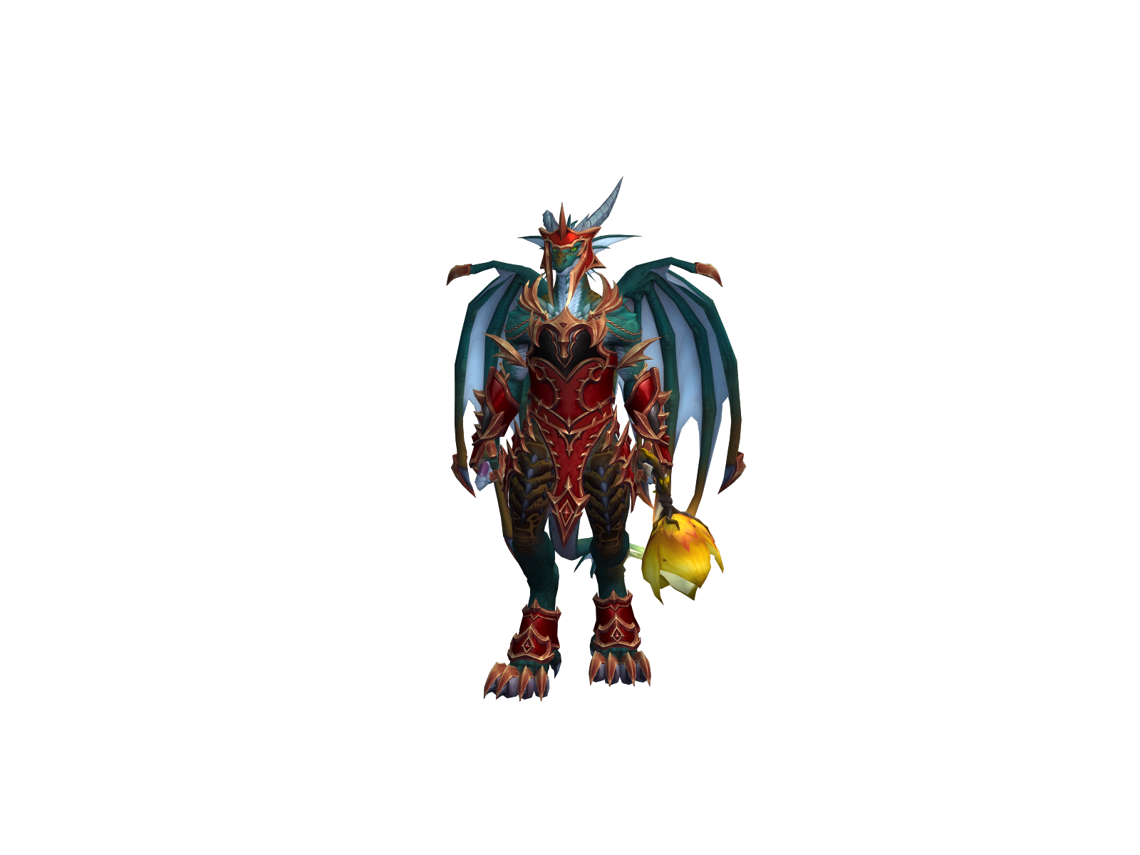 Quetzalcoâtl 3D character render