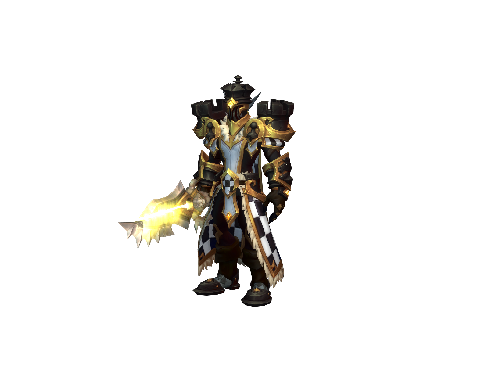 Whiteknight 3D character render