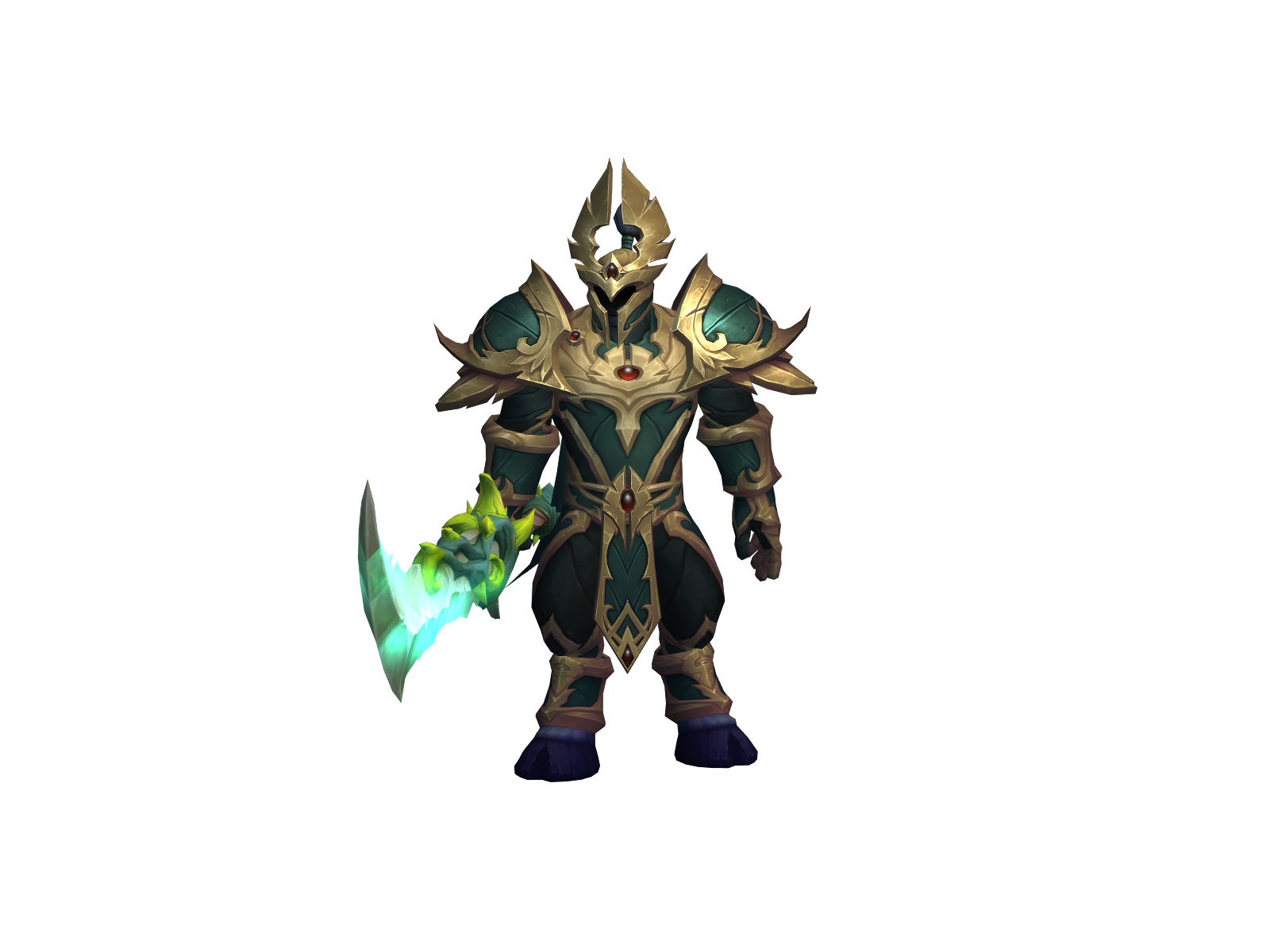 Meleeaintded 3D character render