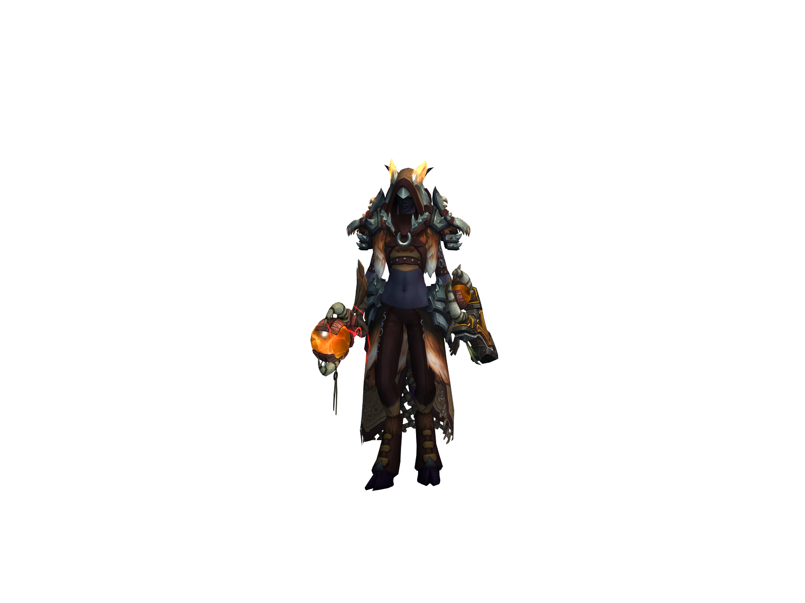Blcak 3D character render