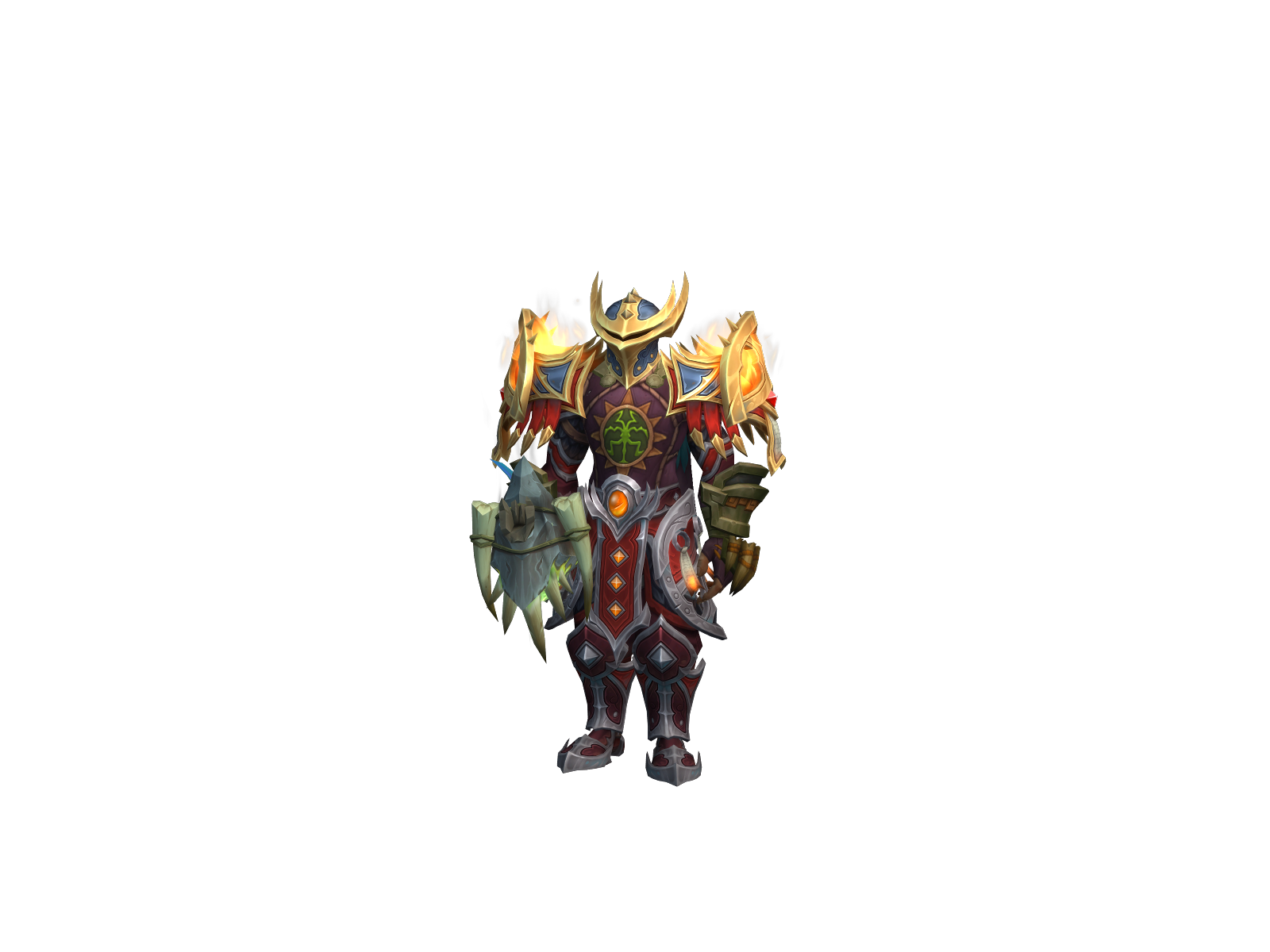 Nepspaladin 3D character render