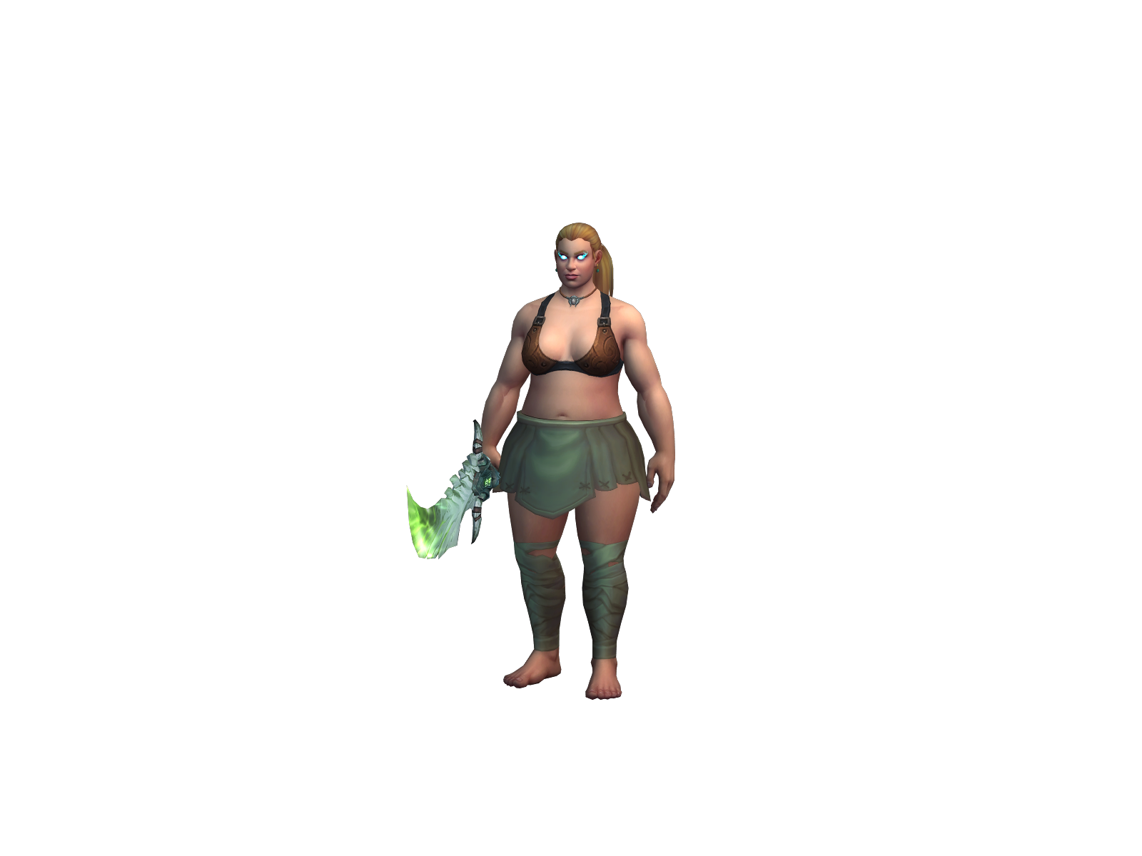 Powerlifter 3D character render