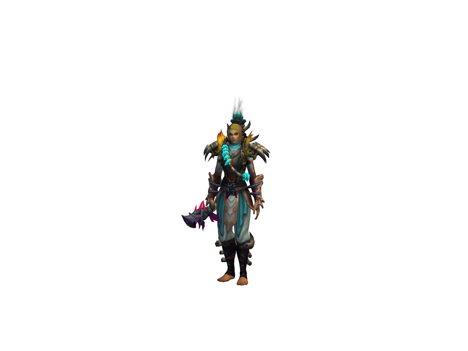 Froufroune 3D character render