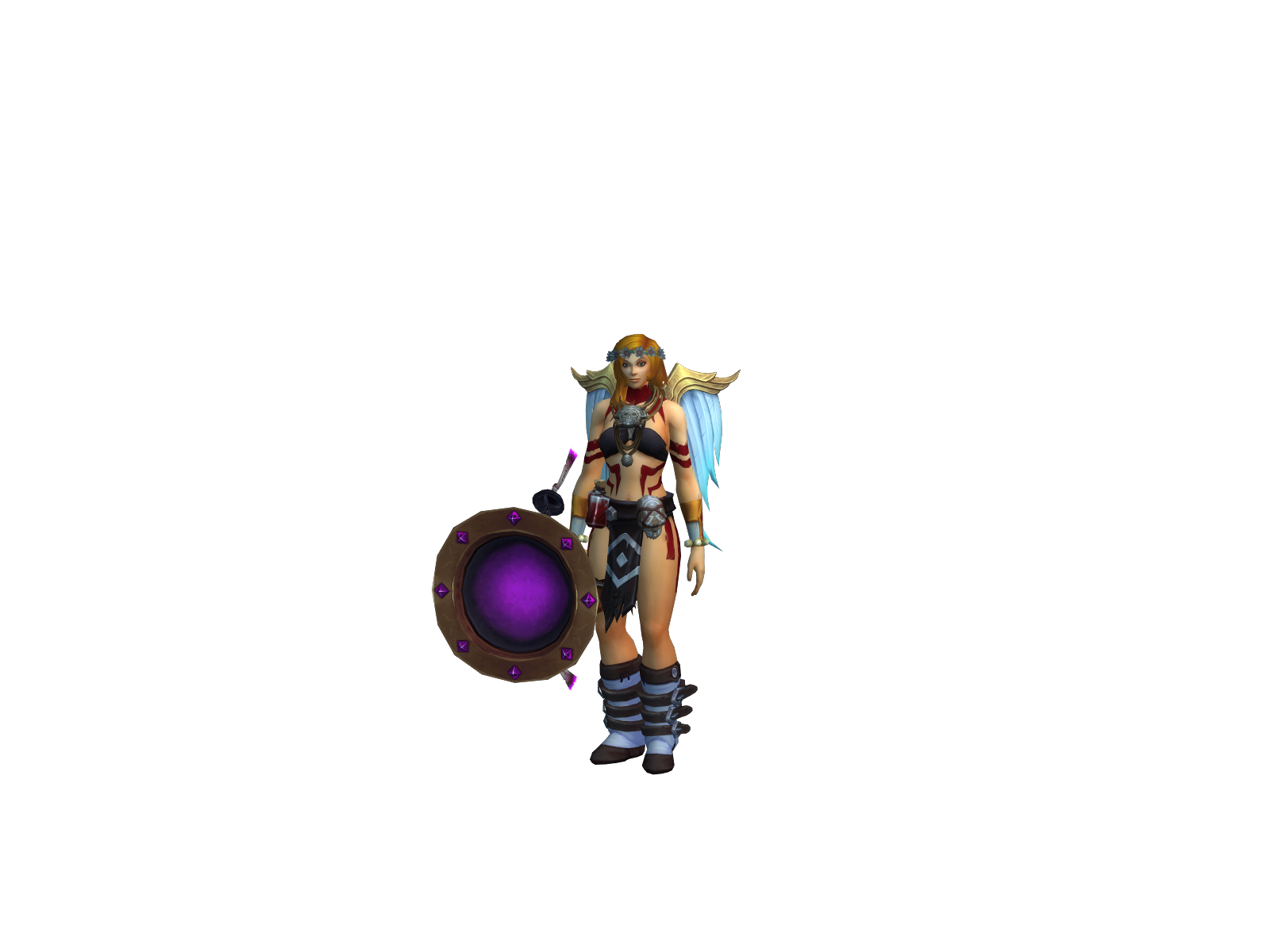 gluo 3D character render