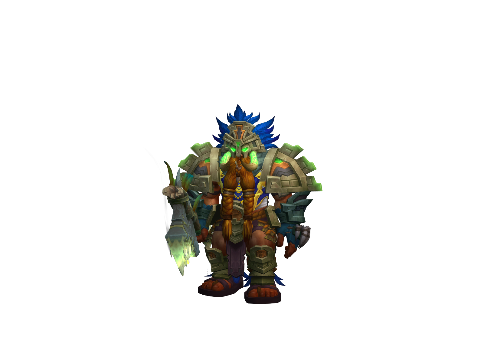 Rholff 3D character render