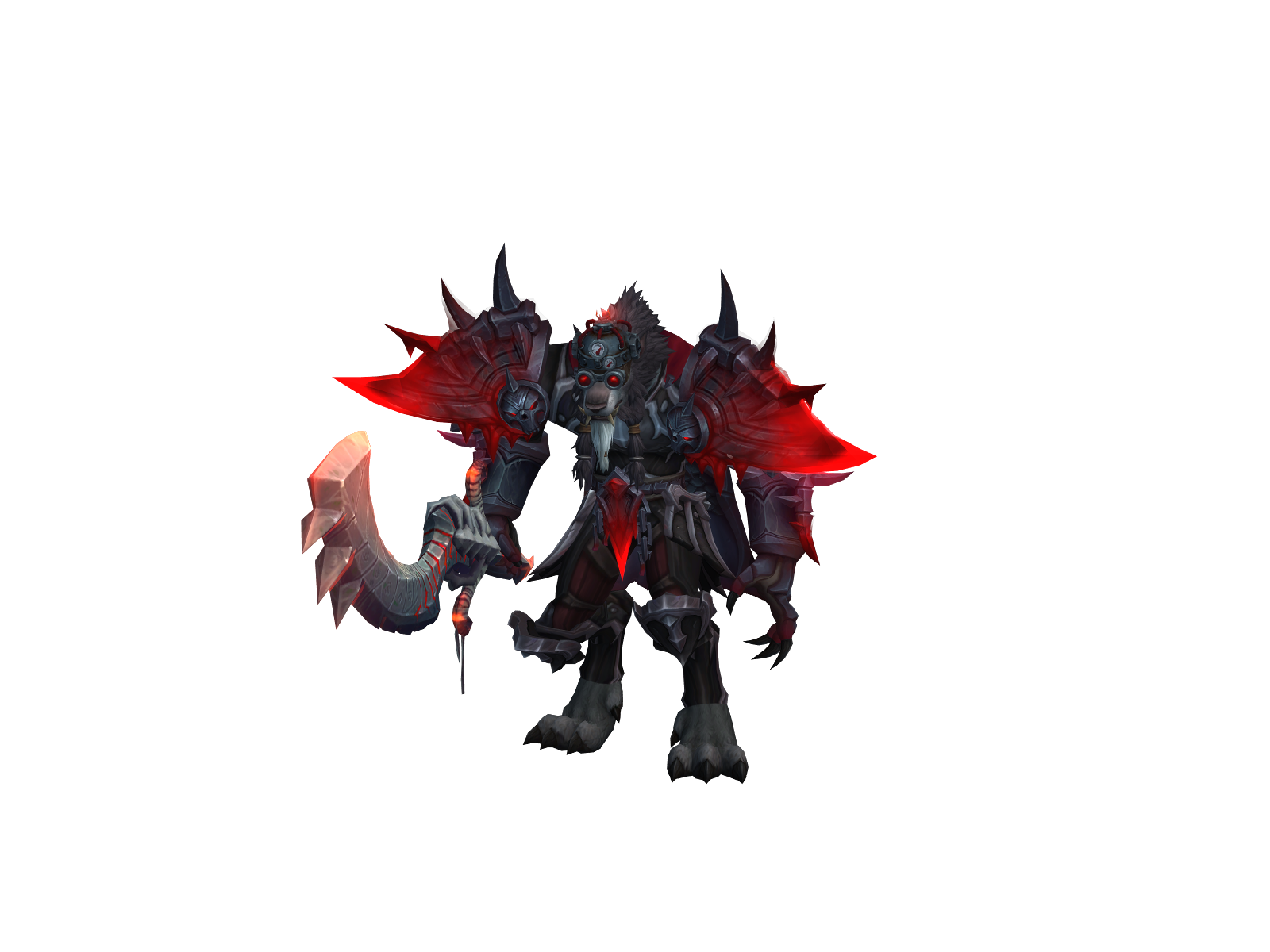 Powermalefic 3D character render