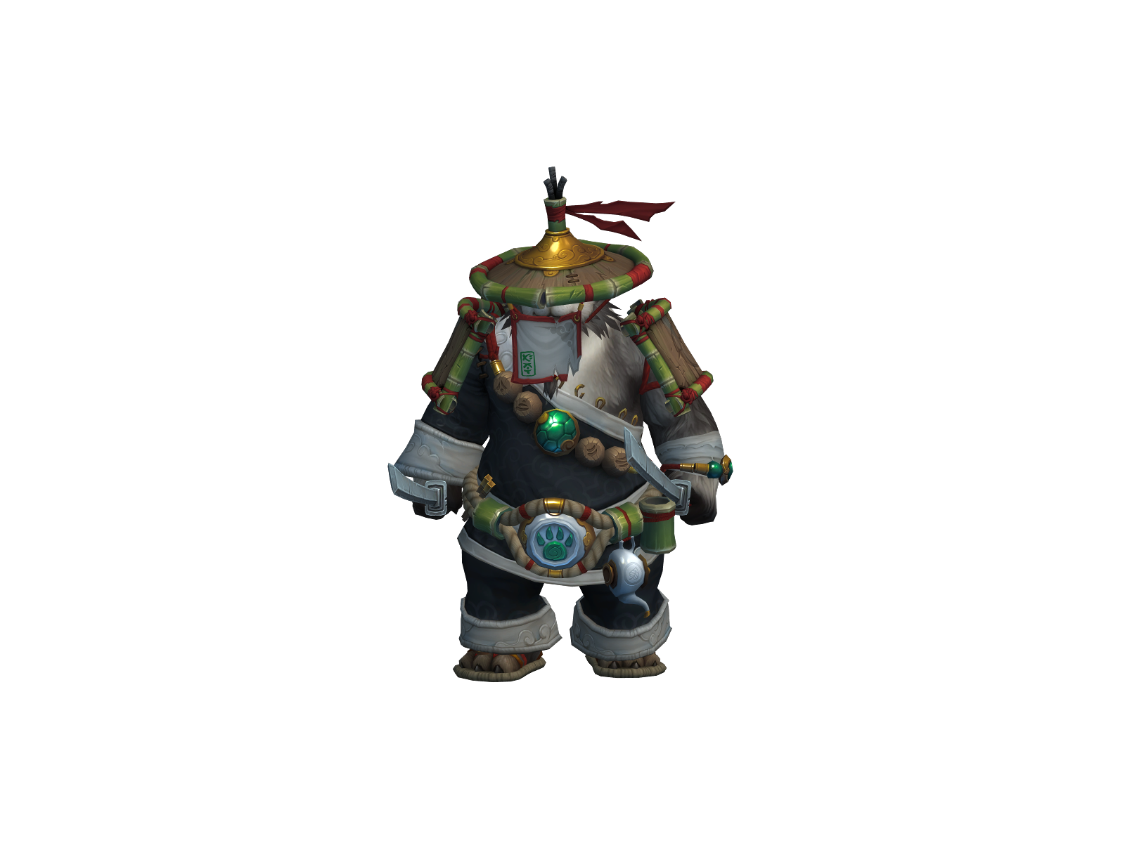Bamboo 3D character render