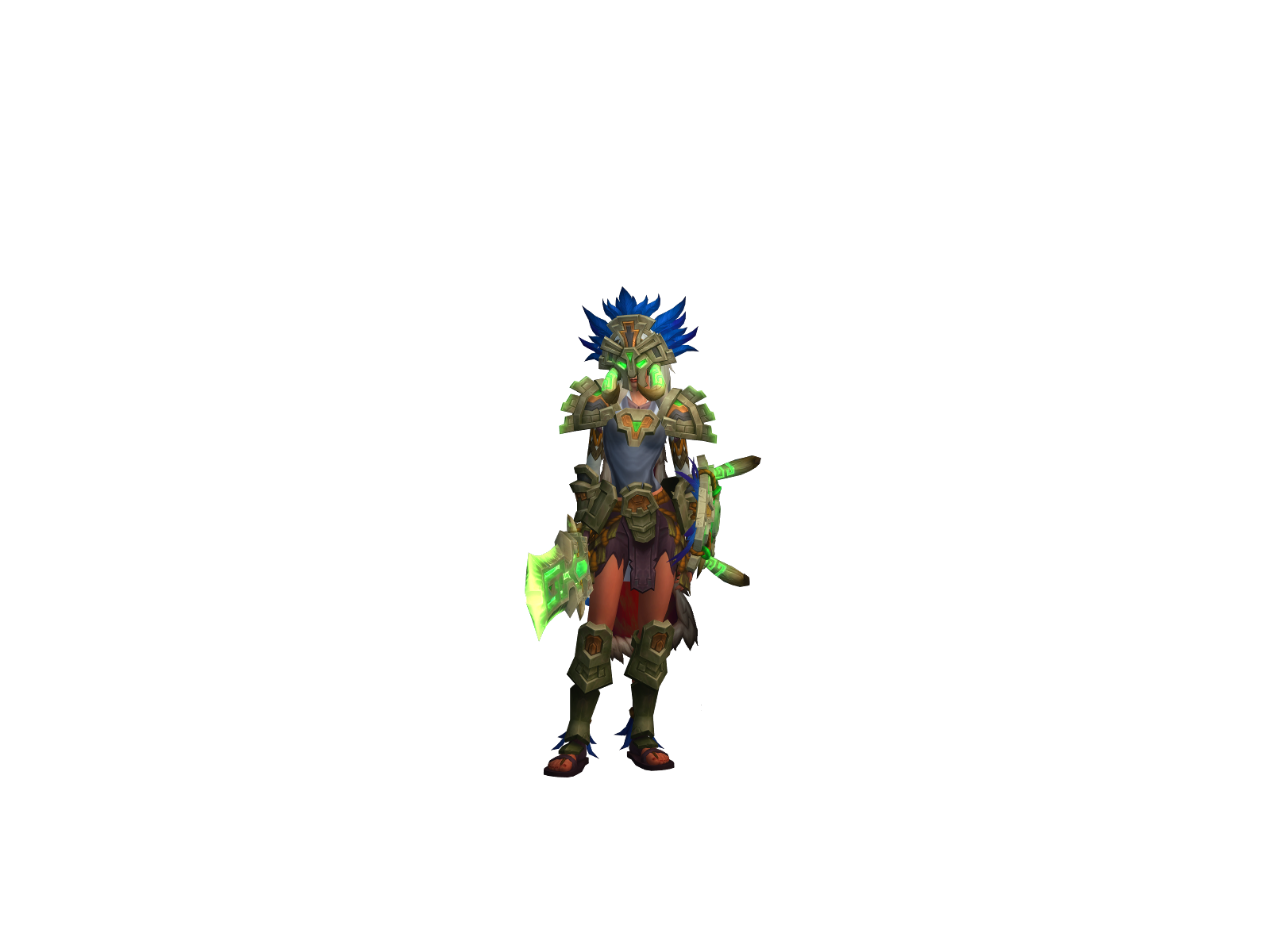 Malinche 3D character render