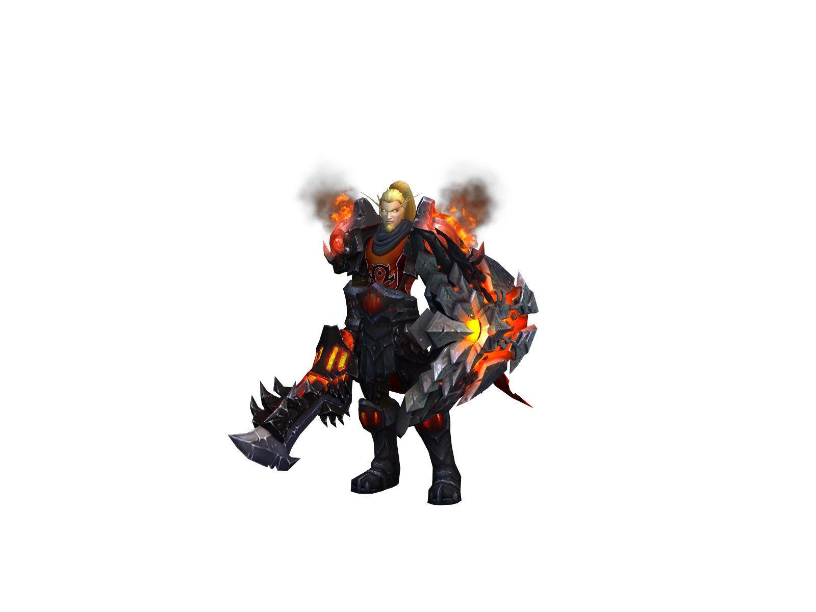 Spikegold 3D character render