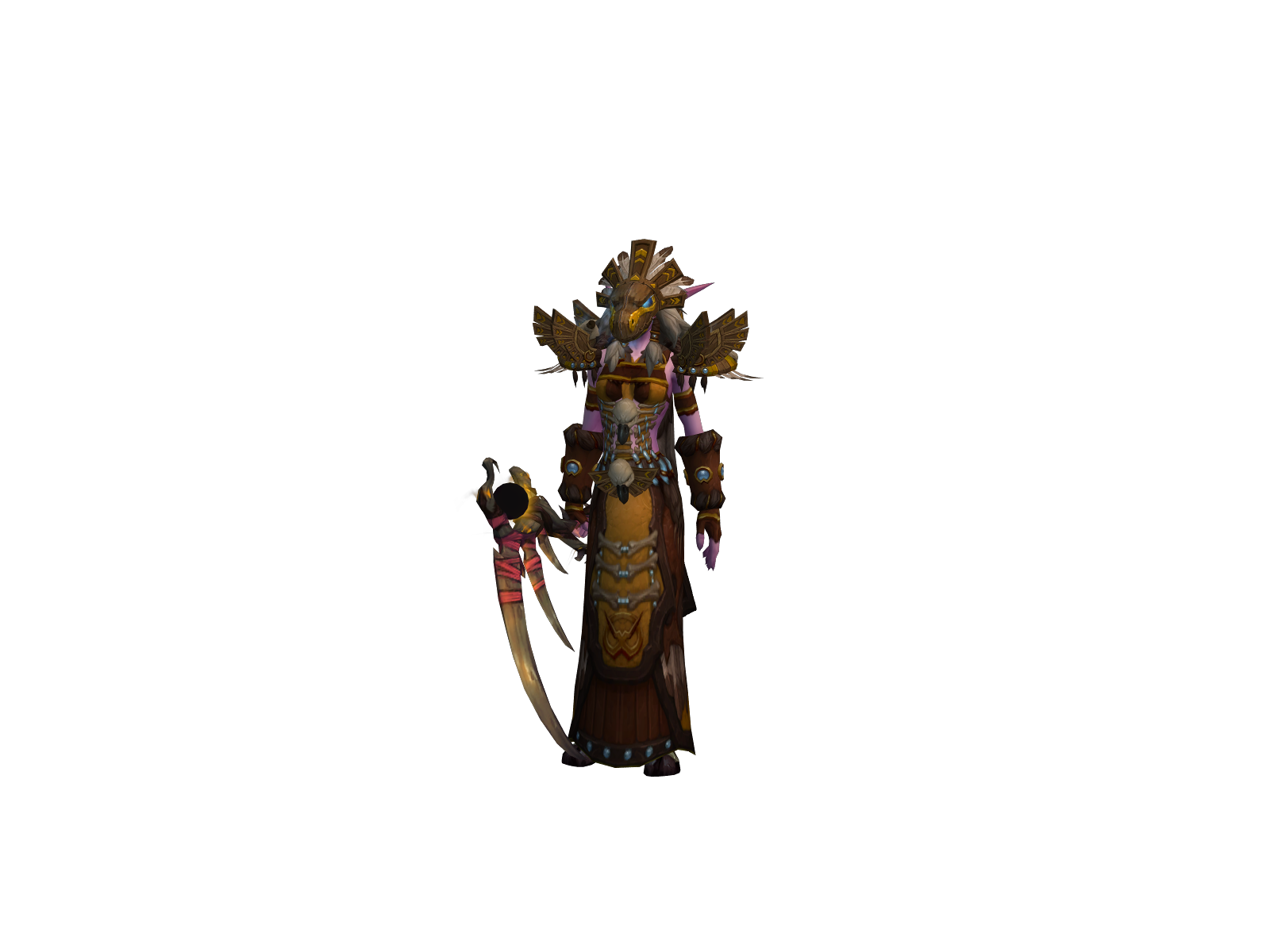 Louanges 3D character render