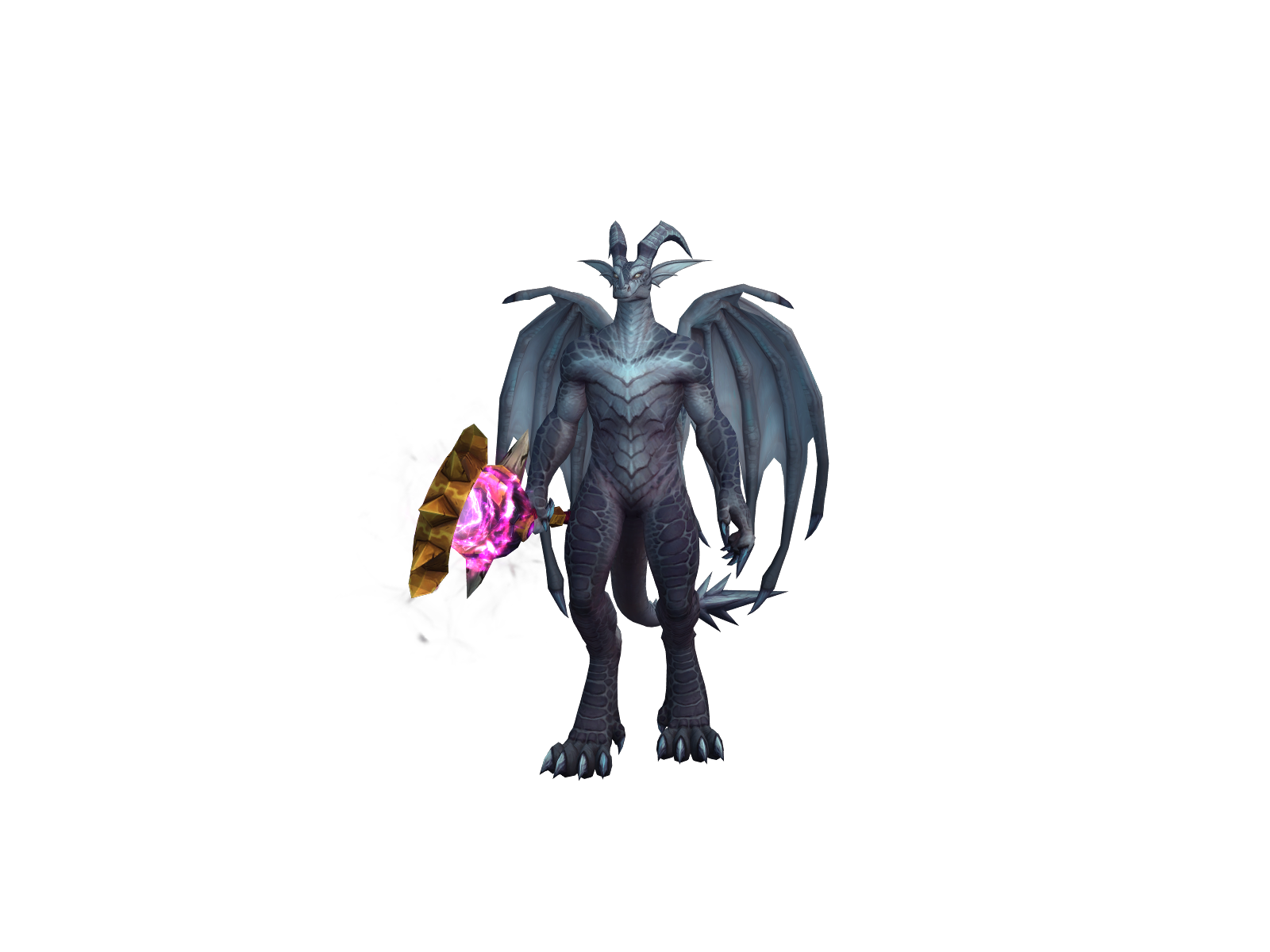 Greyoll 3D character render