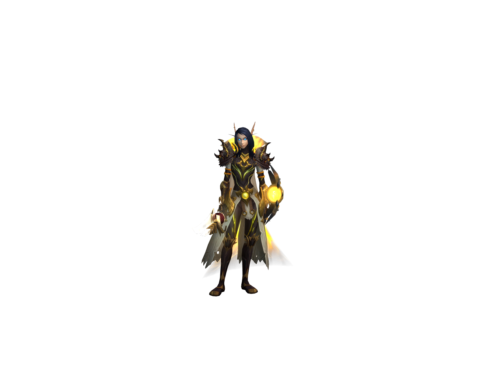 Bambusblatt 3D character render