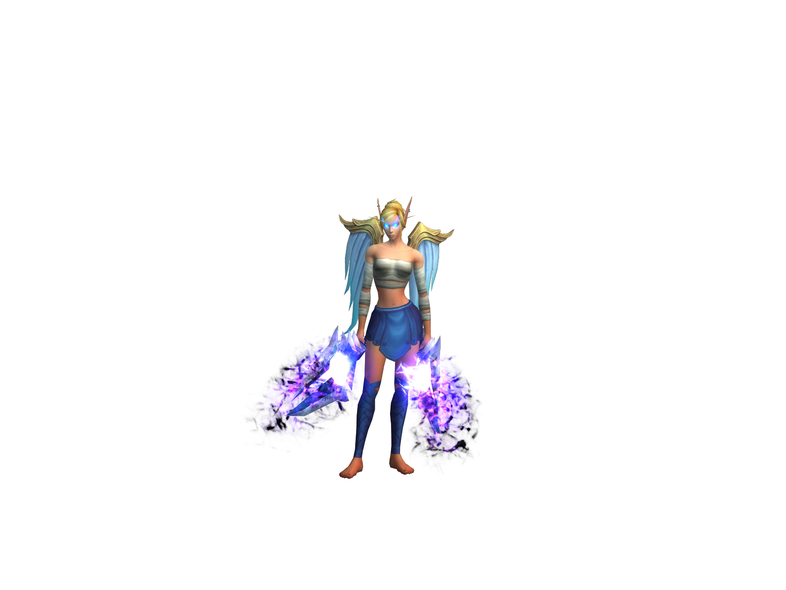 Stomwijf 3D character render