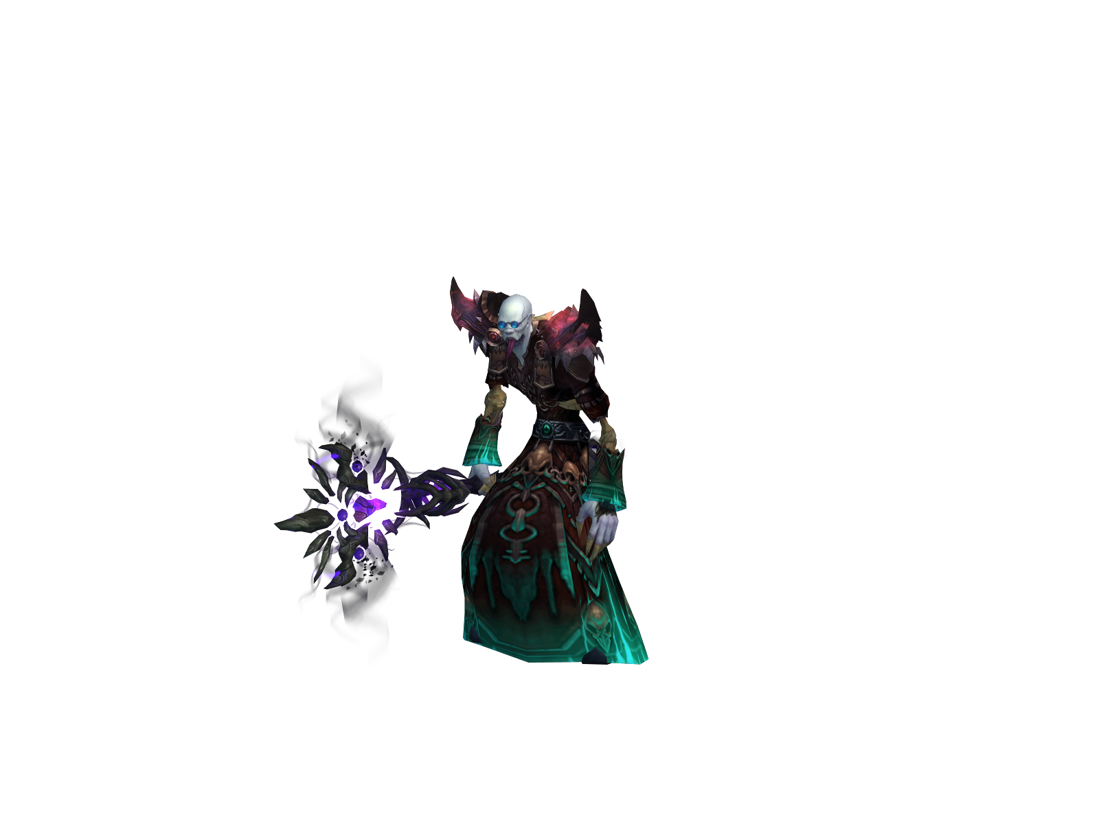 Defaced 3D character render