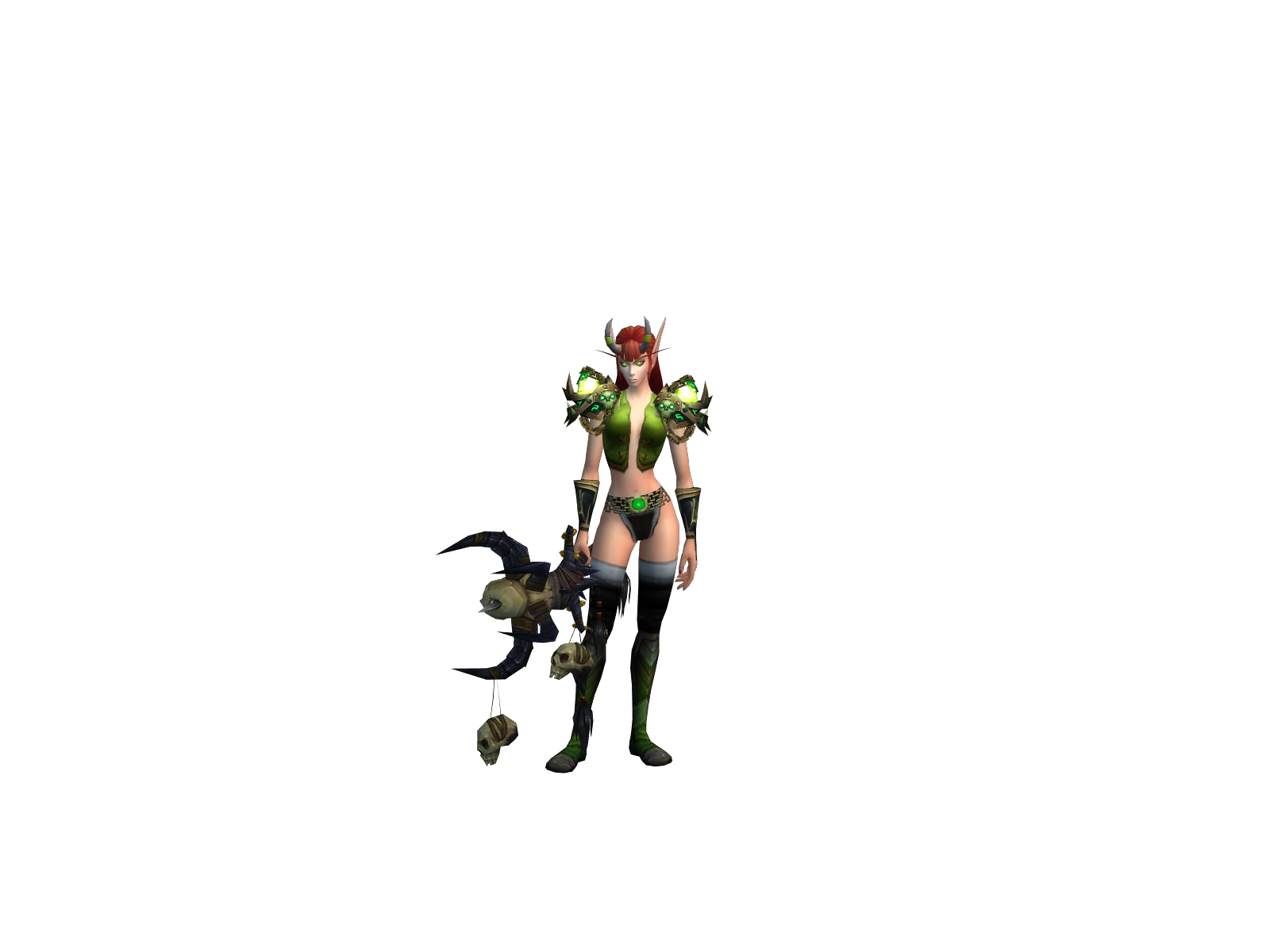 Цветника 3D character render