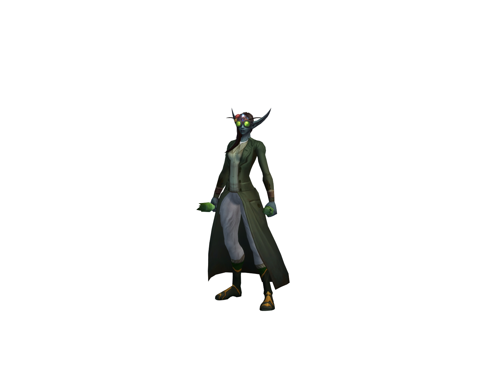 Олала 3D character render