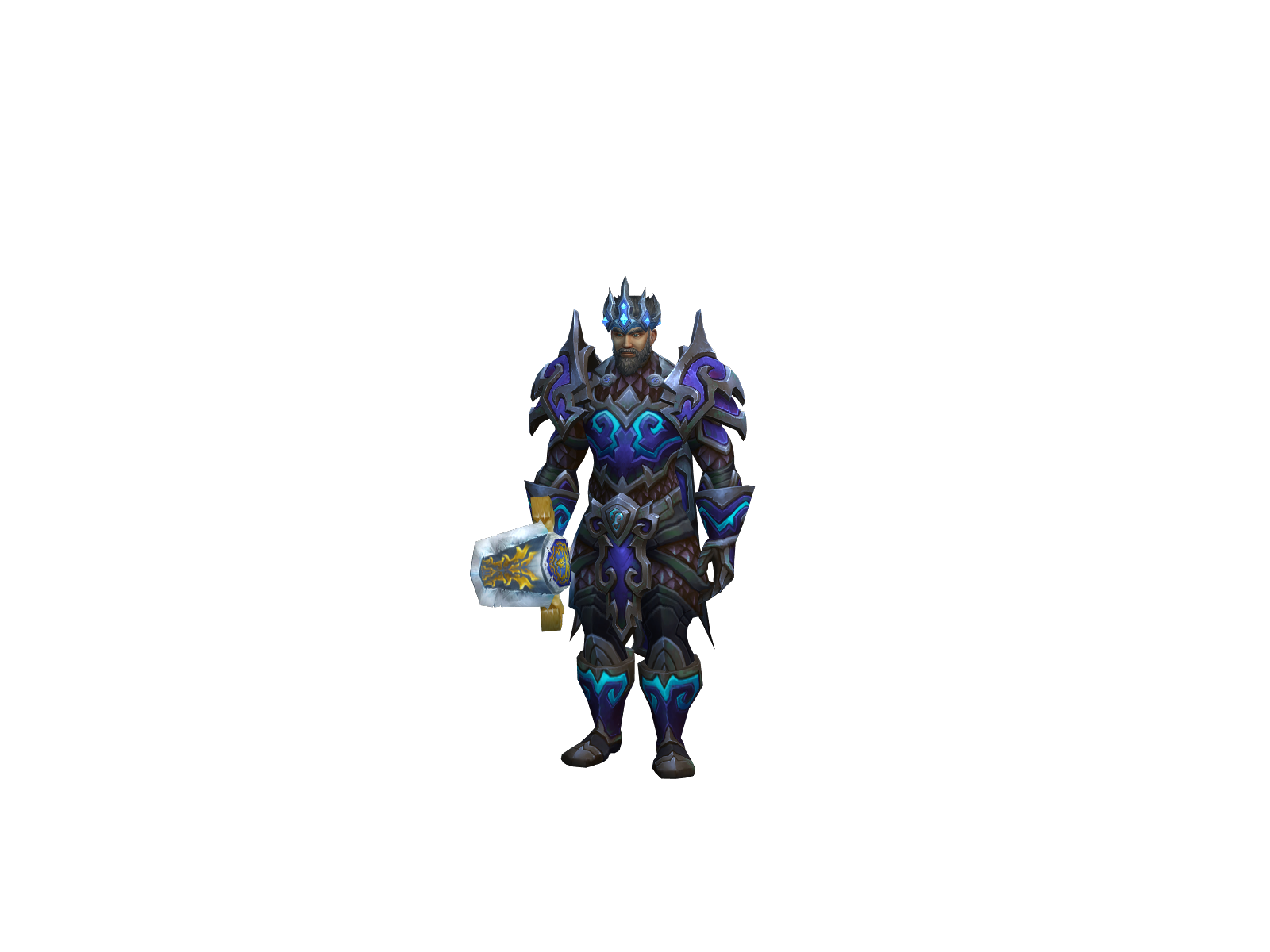 Палуф 3D character render