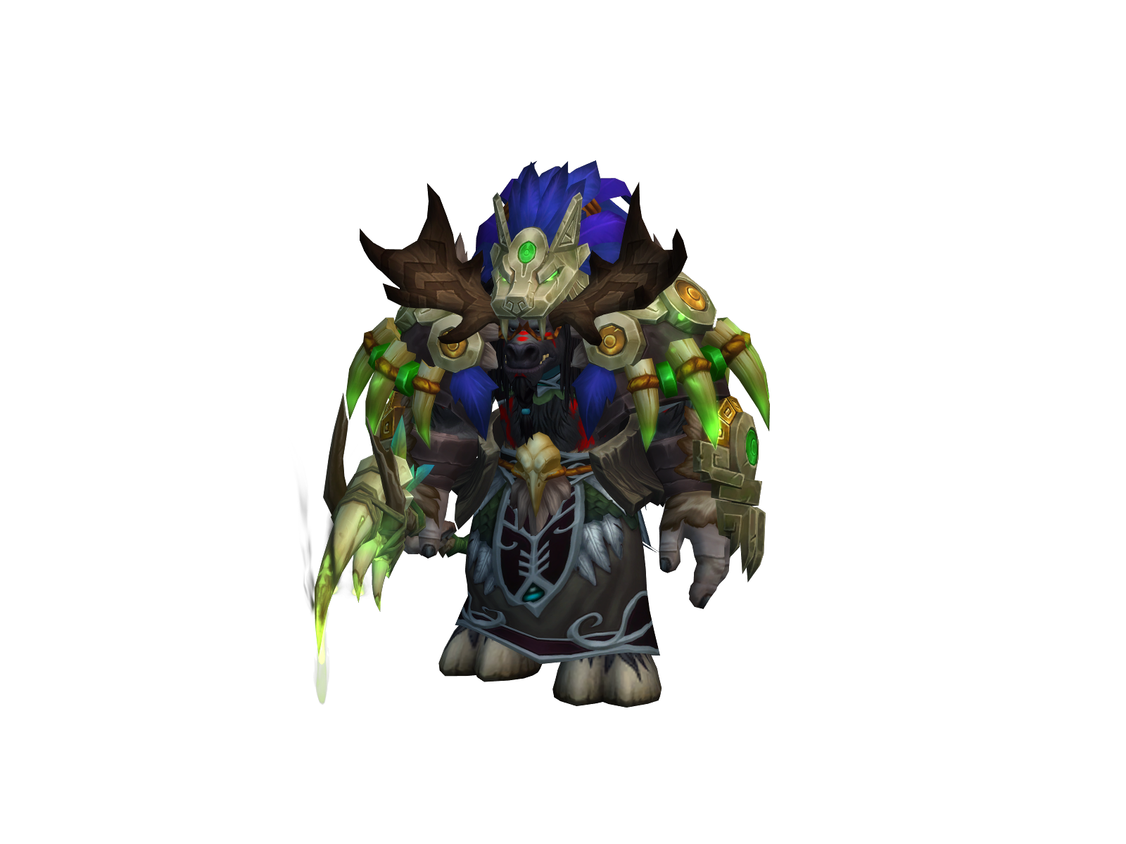 Нанокотан 3D character render