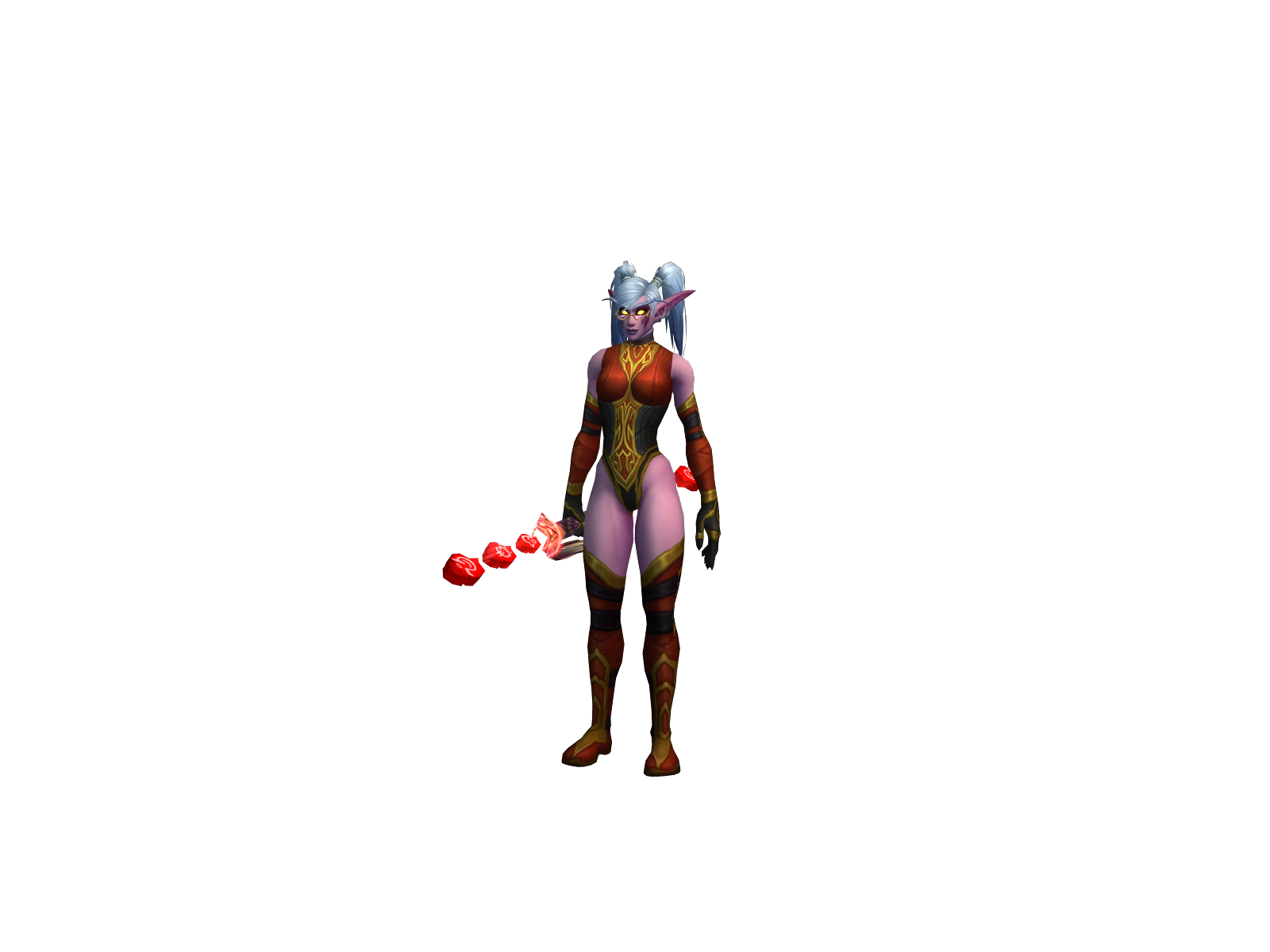 Ледиблэк 3D character render